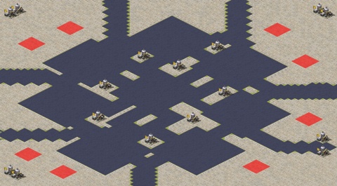 Rendered preview of Familiar Naval Battle (2v2v2v2)