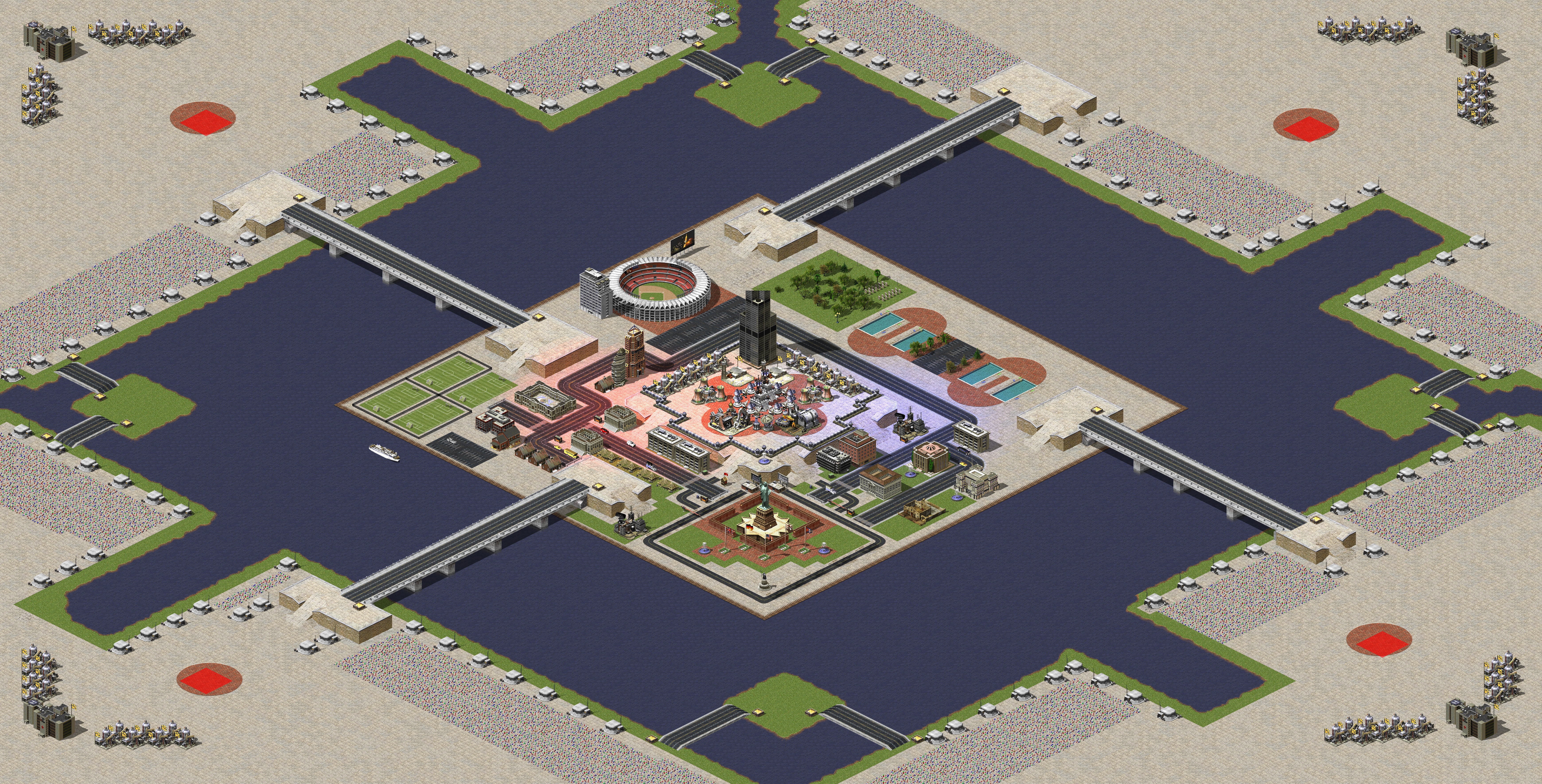 Rendered map: The Tower 2