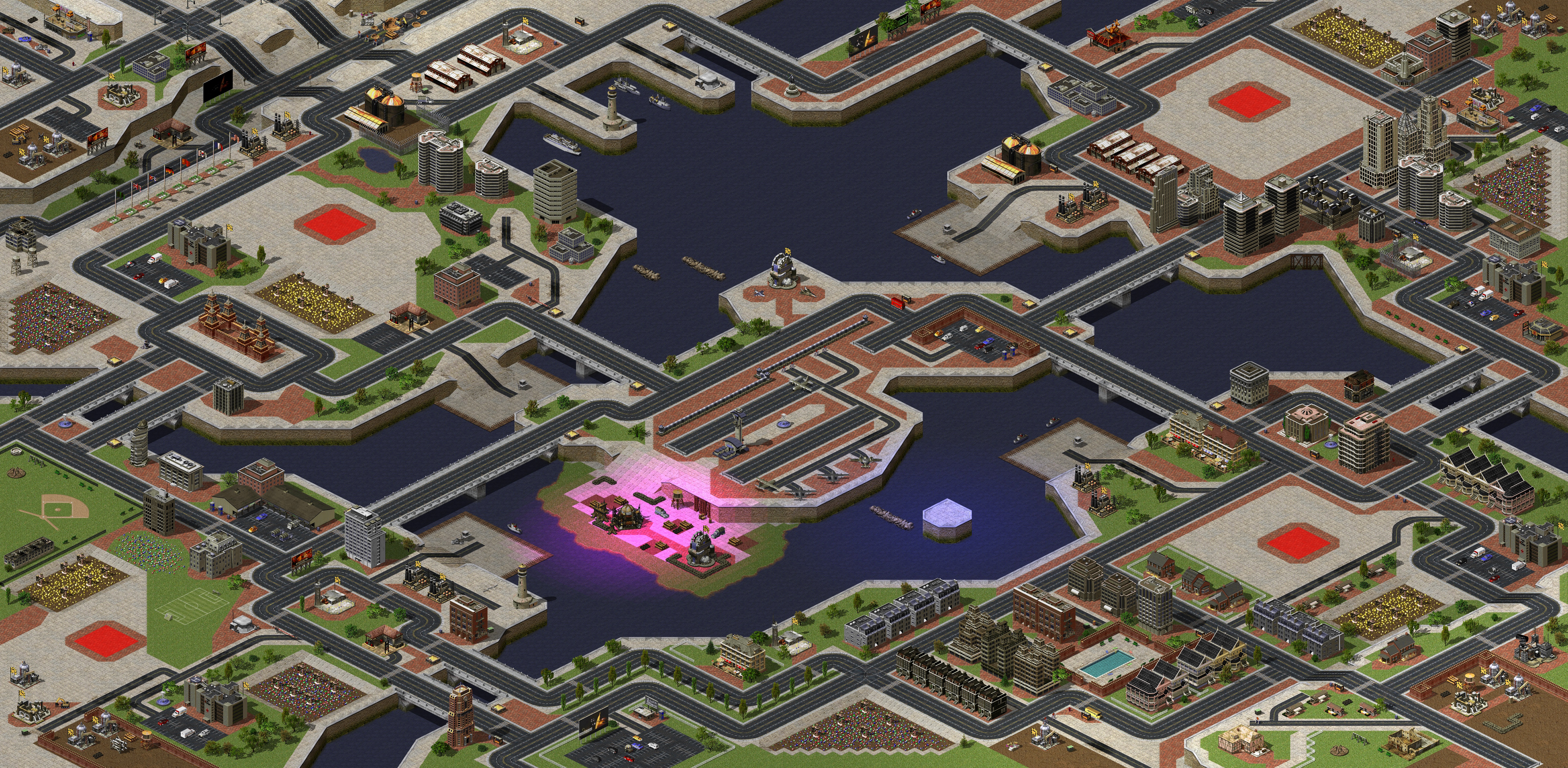 Rendered map: Town States