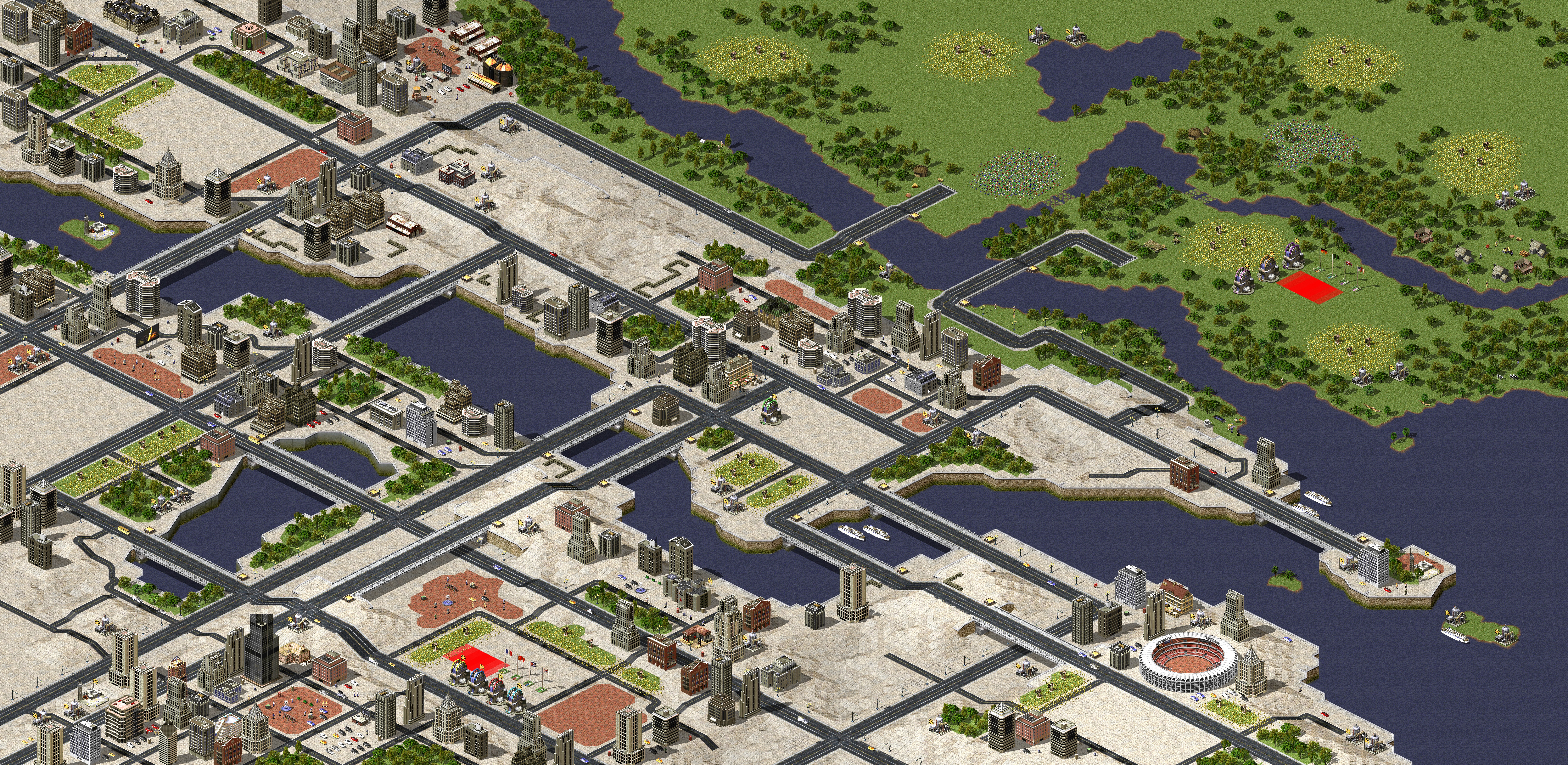 Rendered map: Flag Battle 4v4