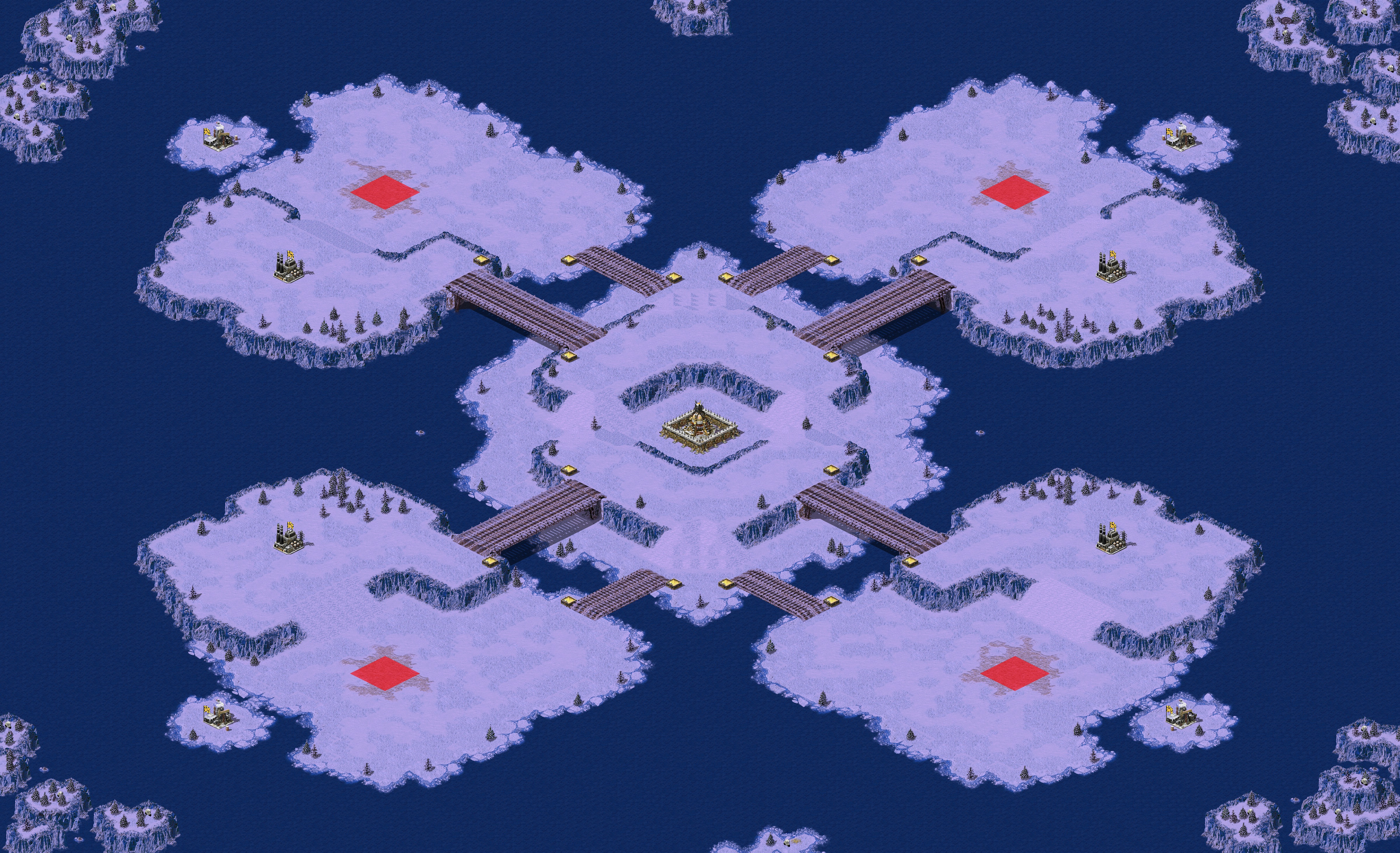 Rendered map: Dog Water 2v2