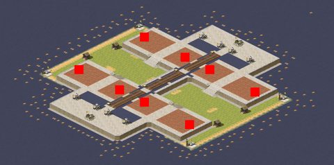 Rendered preview of Twin Pool Plateau (4v4)