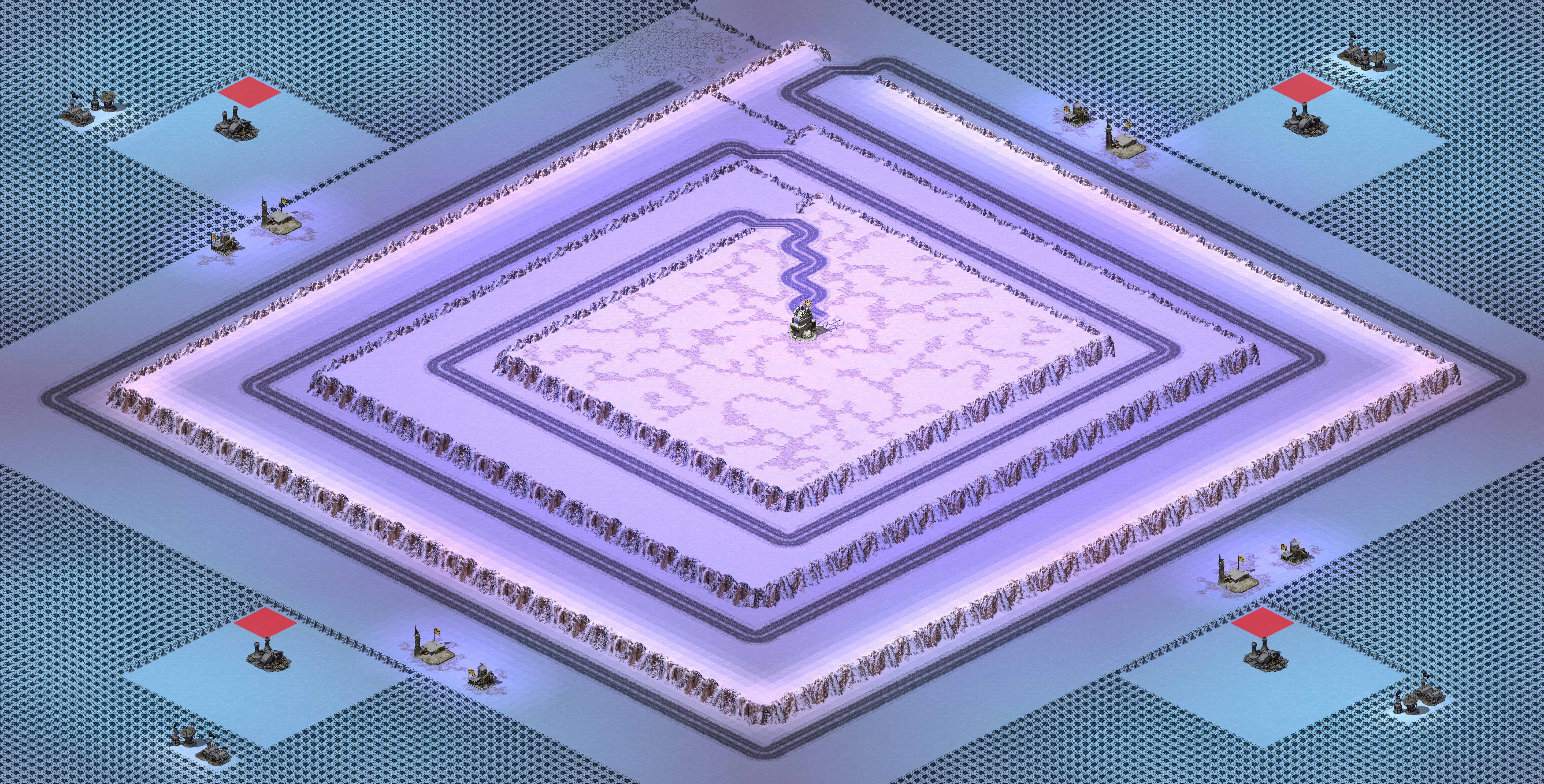 Rendered map: Snarks Fourth Tower Defense Medium (2 players) Final V1.1