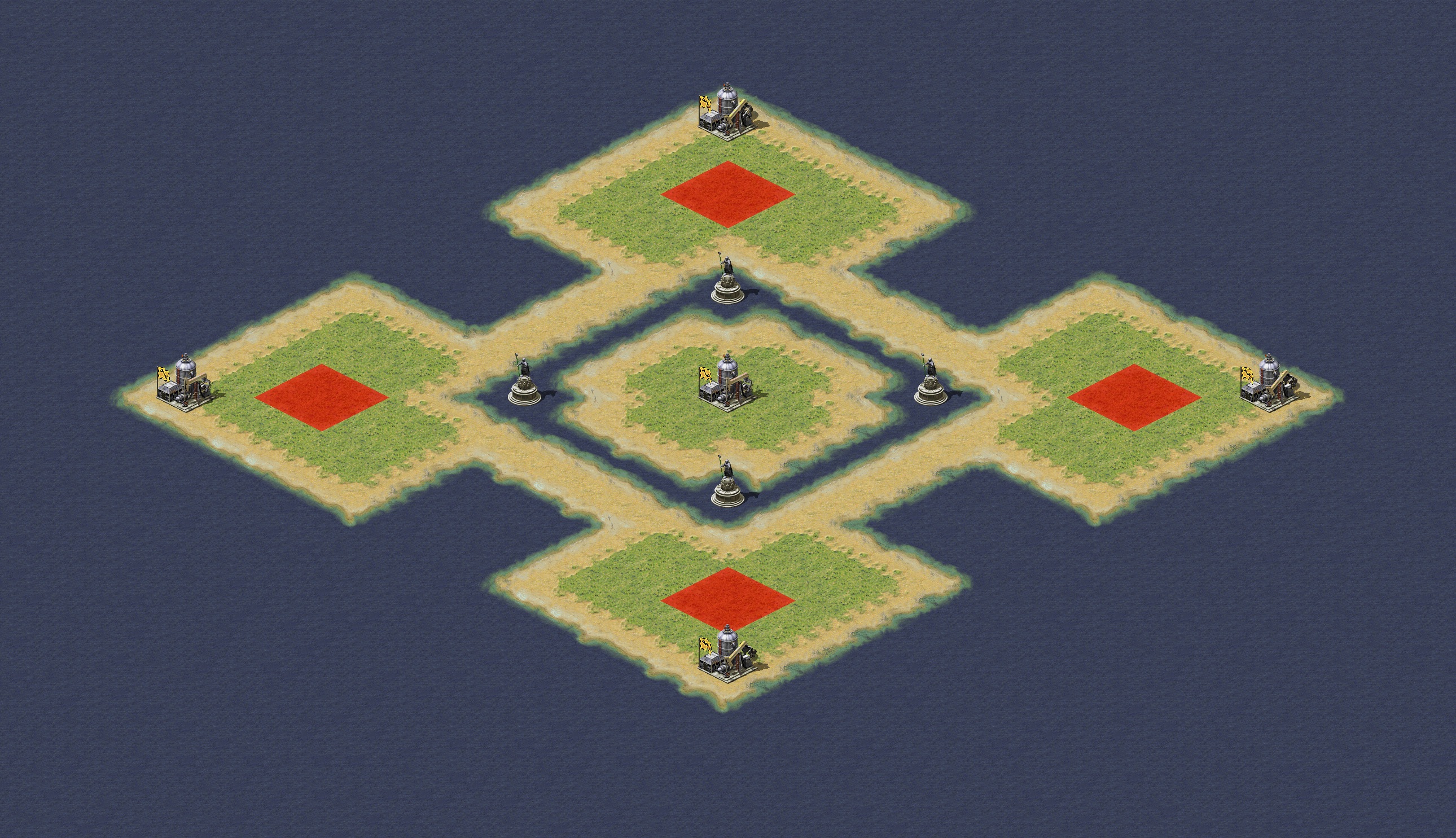 Rendered map: Four-Player Islet Patch
