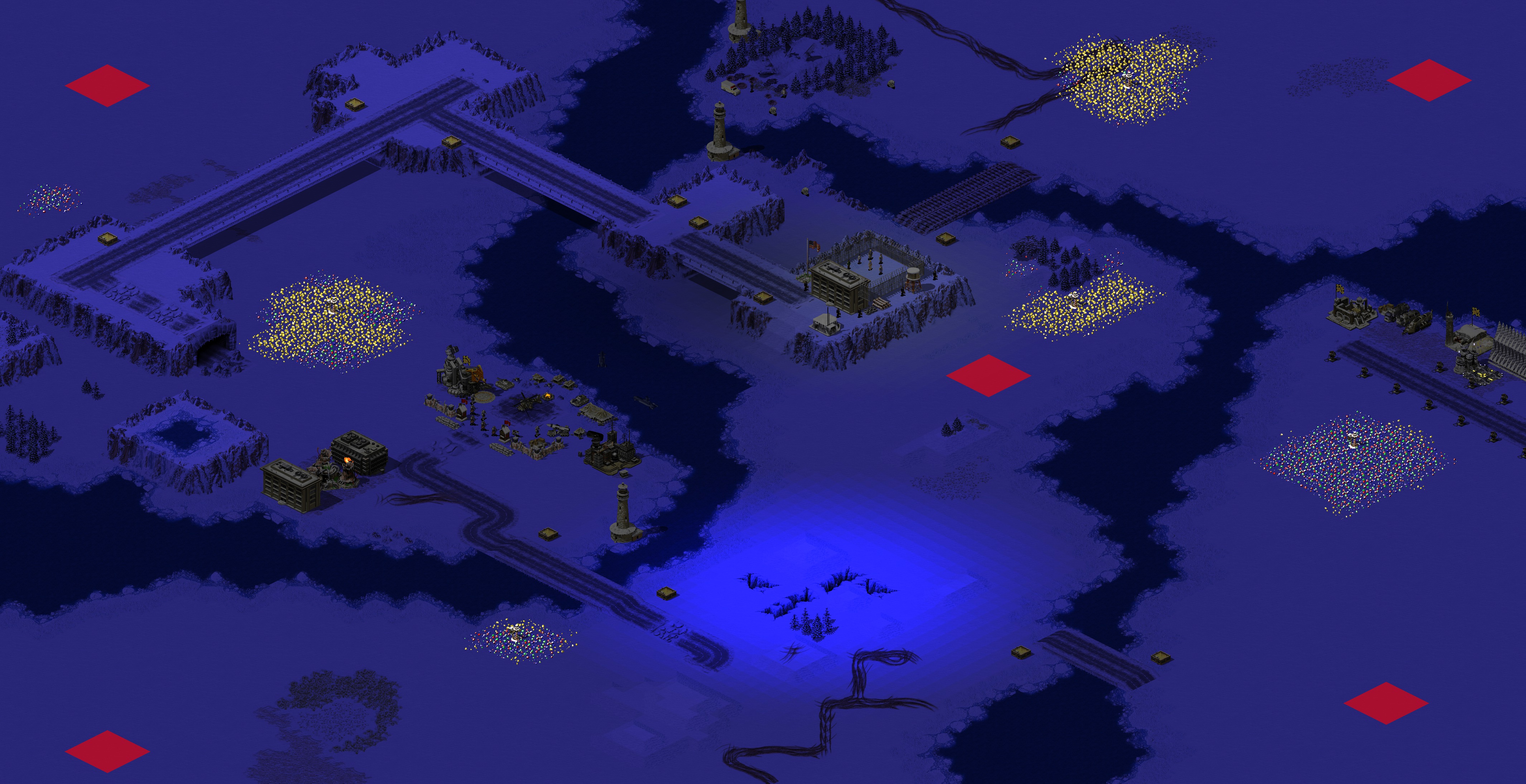Rendered map: Snowy Night Search