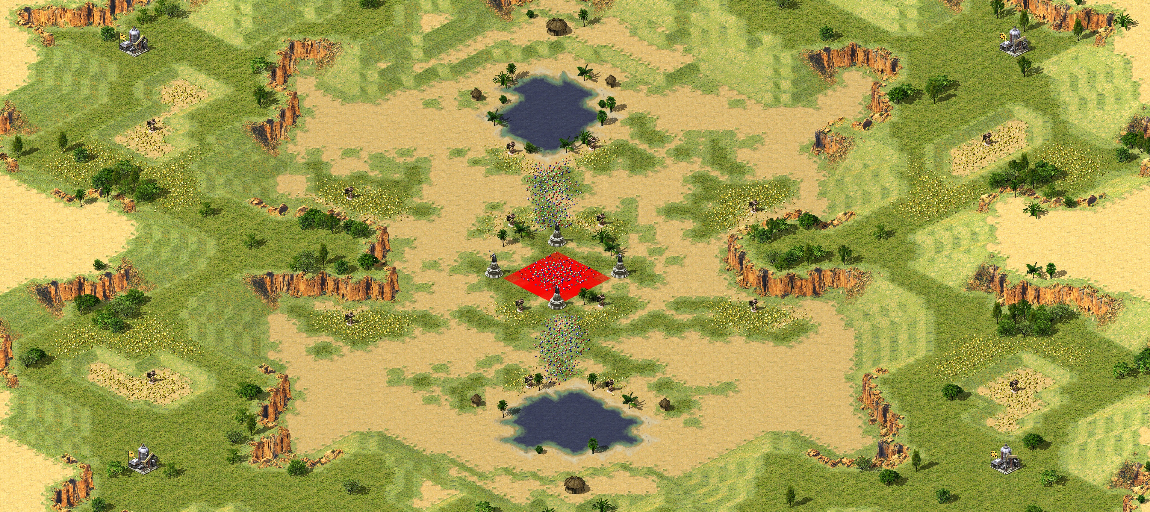 Rendered map: Oasis Gem Melee