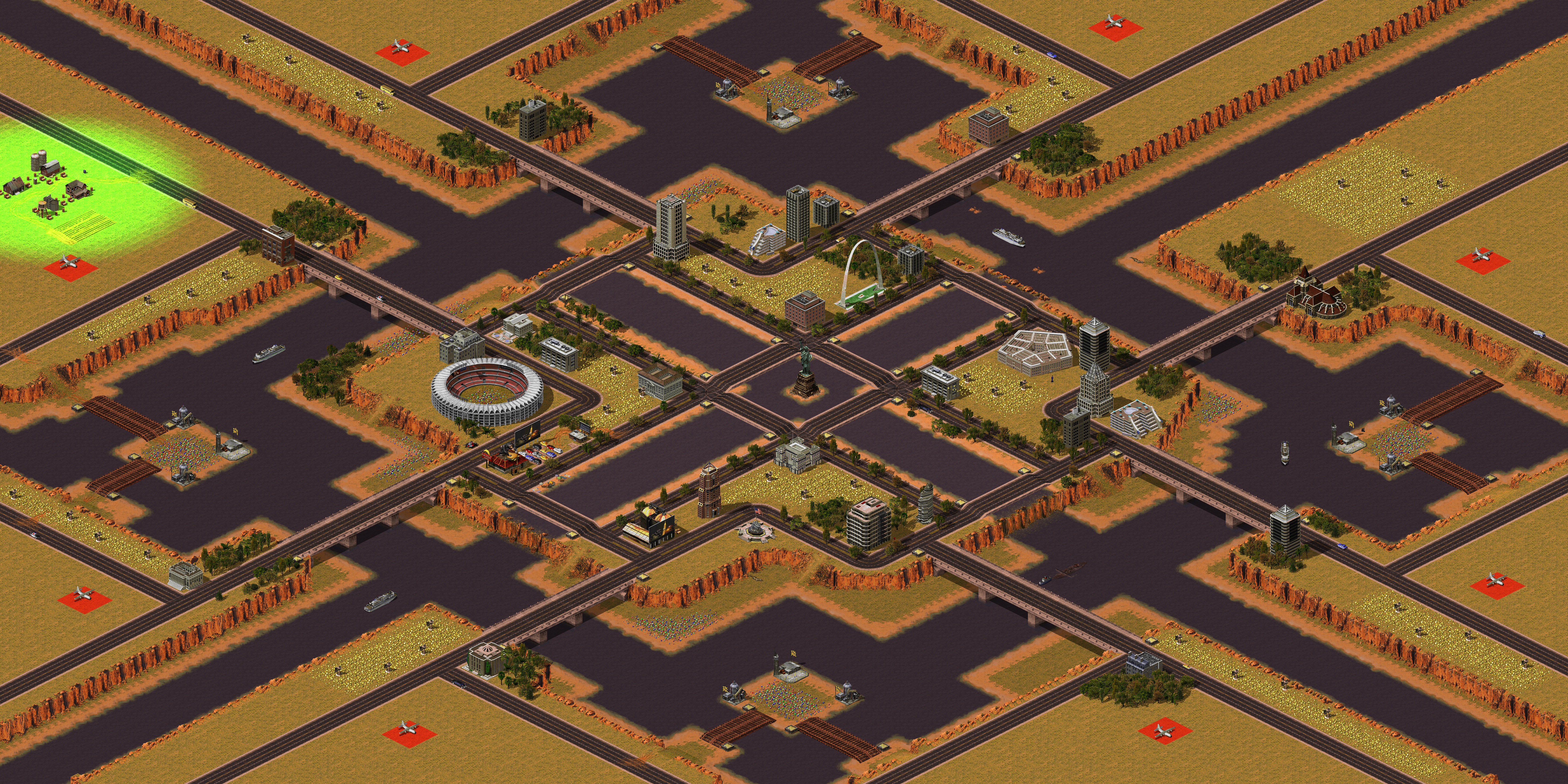 Rendered map: All Roads Lead To Destruction