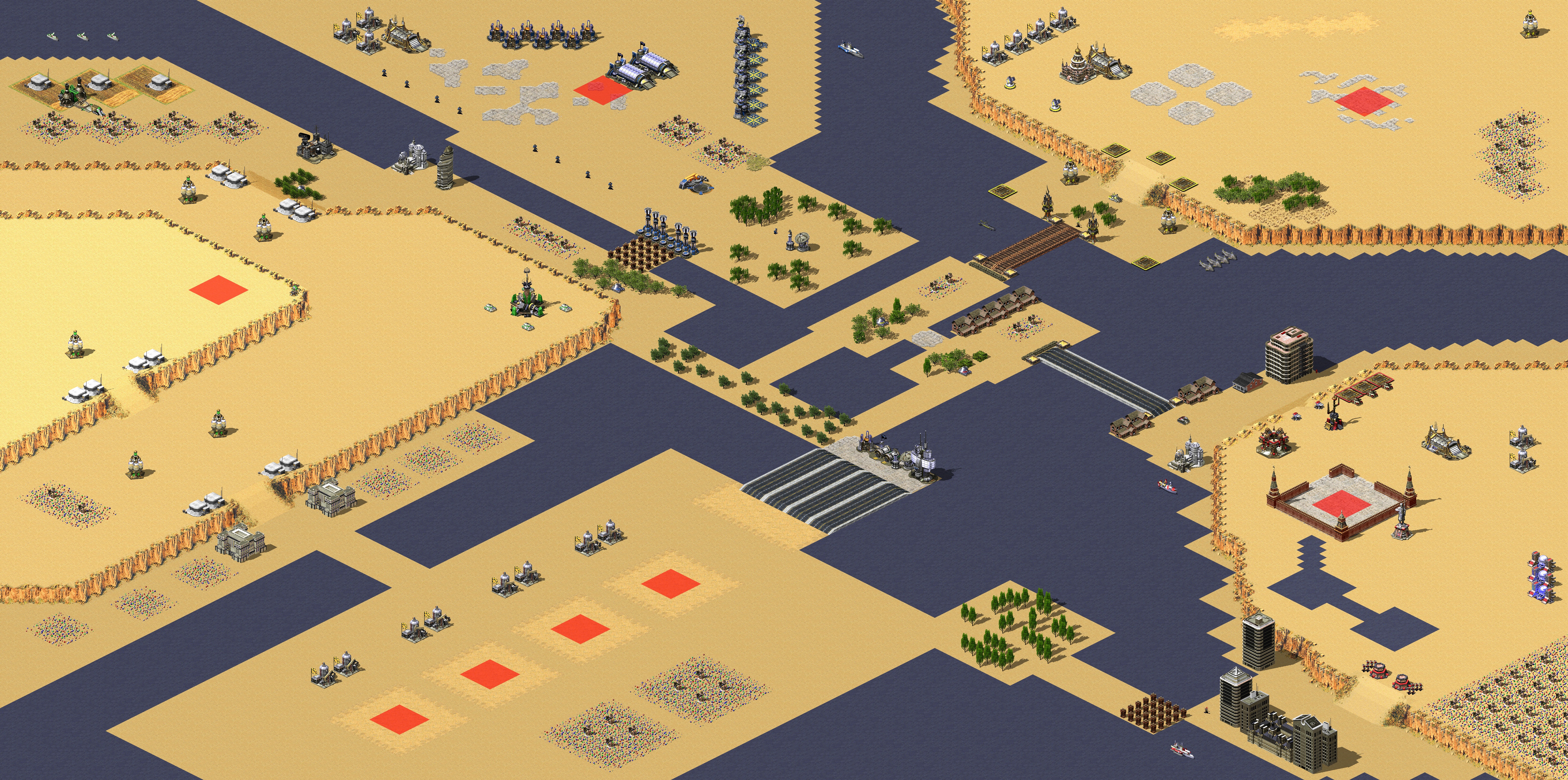 Rendered map: 1v1v1v1v4 Battle