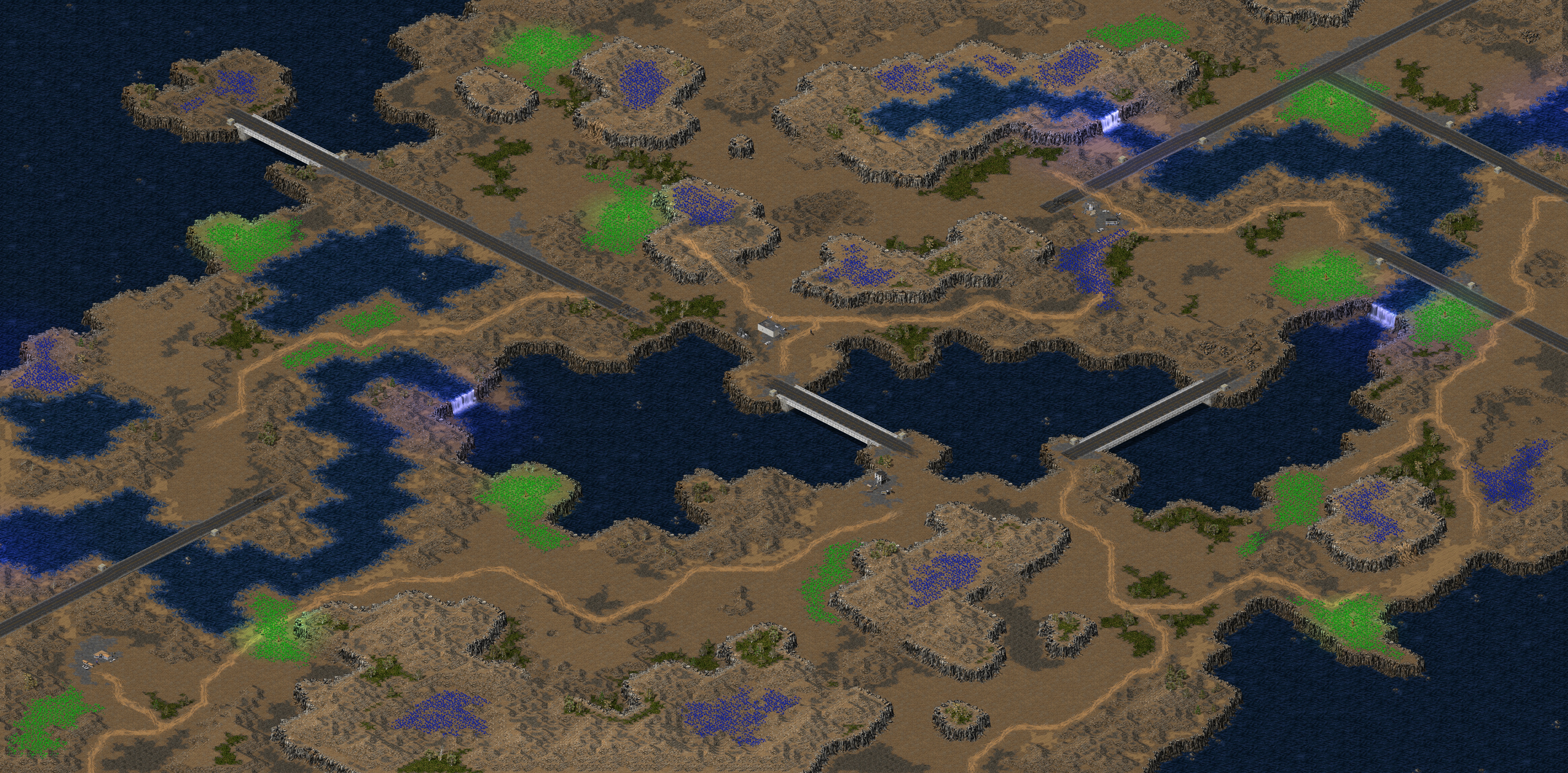 Rendered map: Super Bridgehead Redux