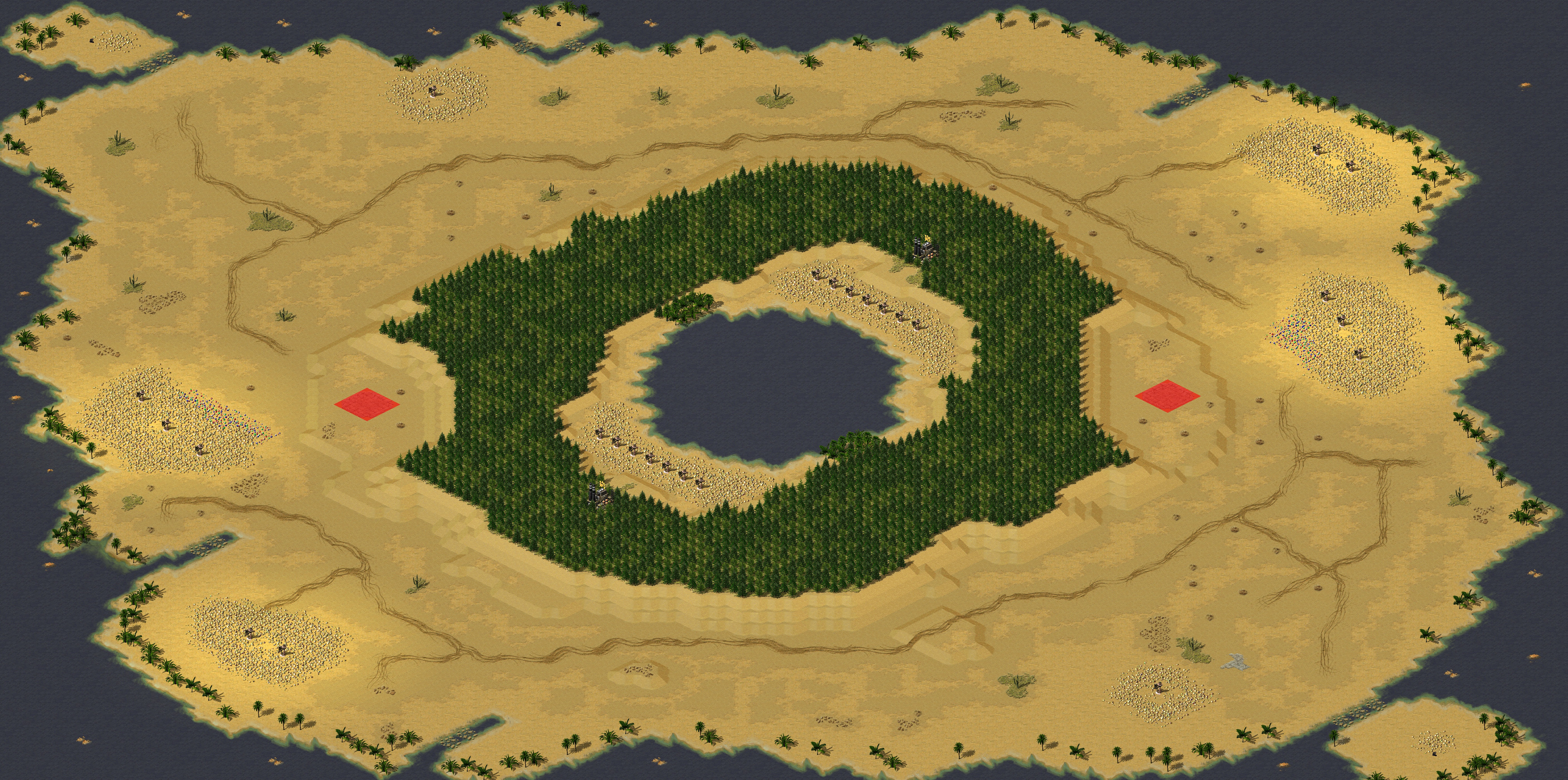 Rendered map: 火山湖