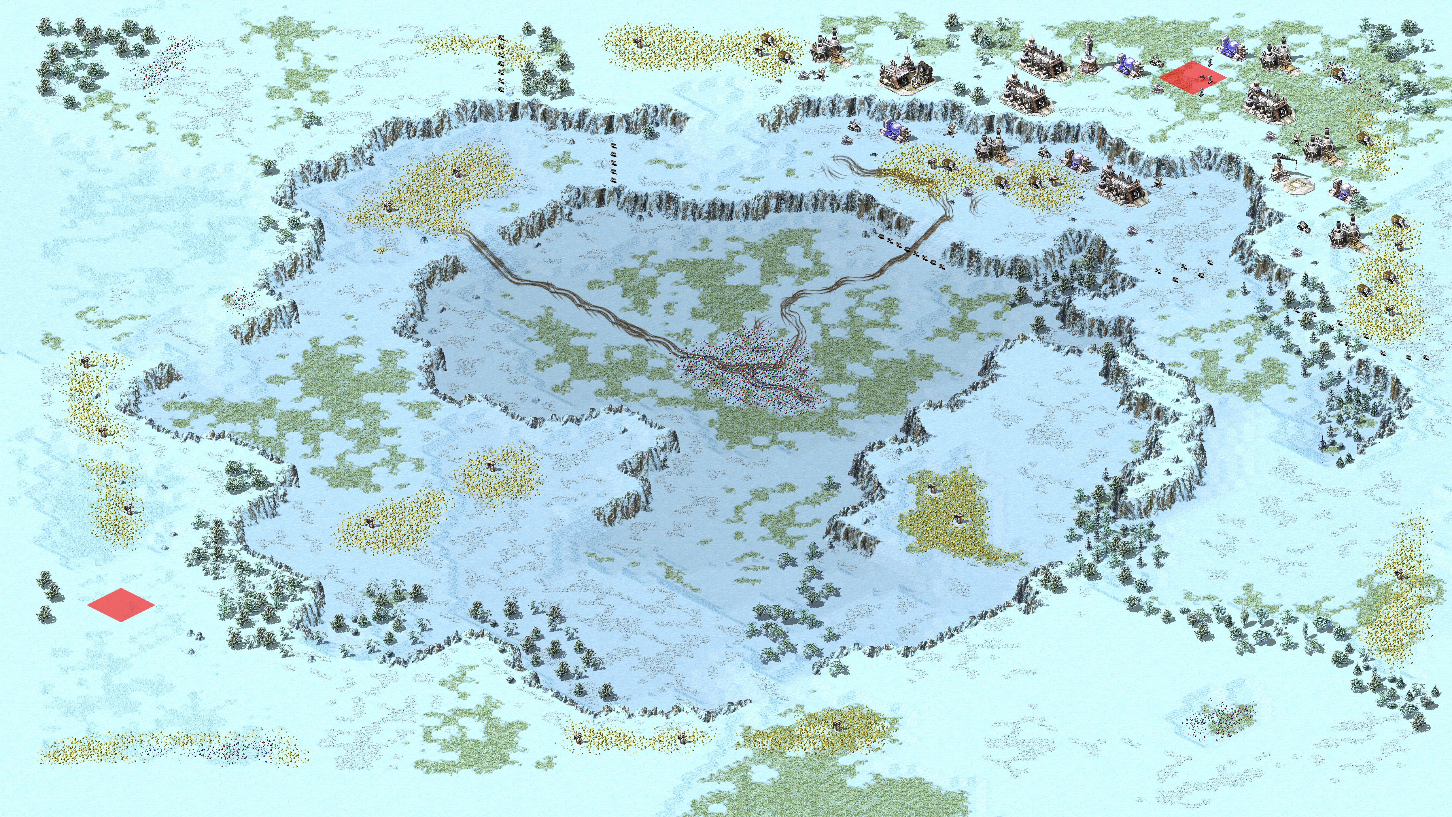 Rendered map: T18-团长考试图-D位置