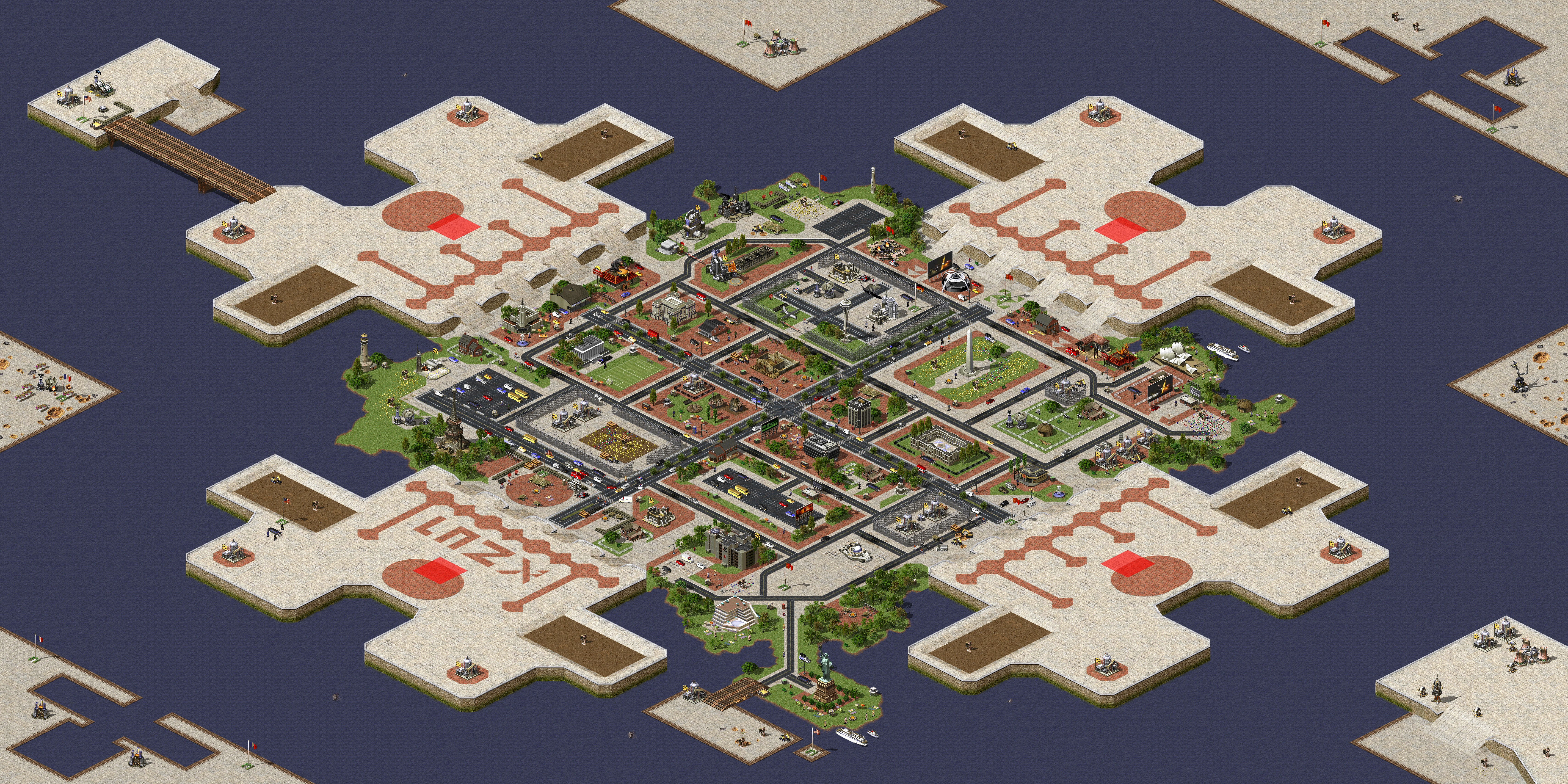 Rendered map: Holiday Island 4.F+1