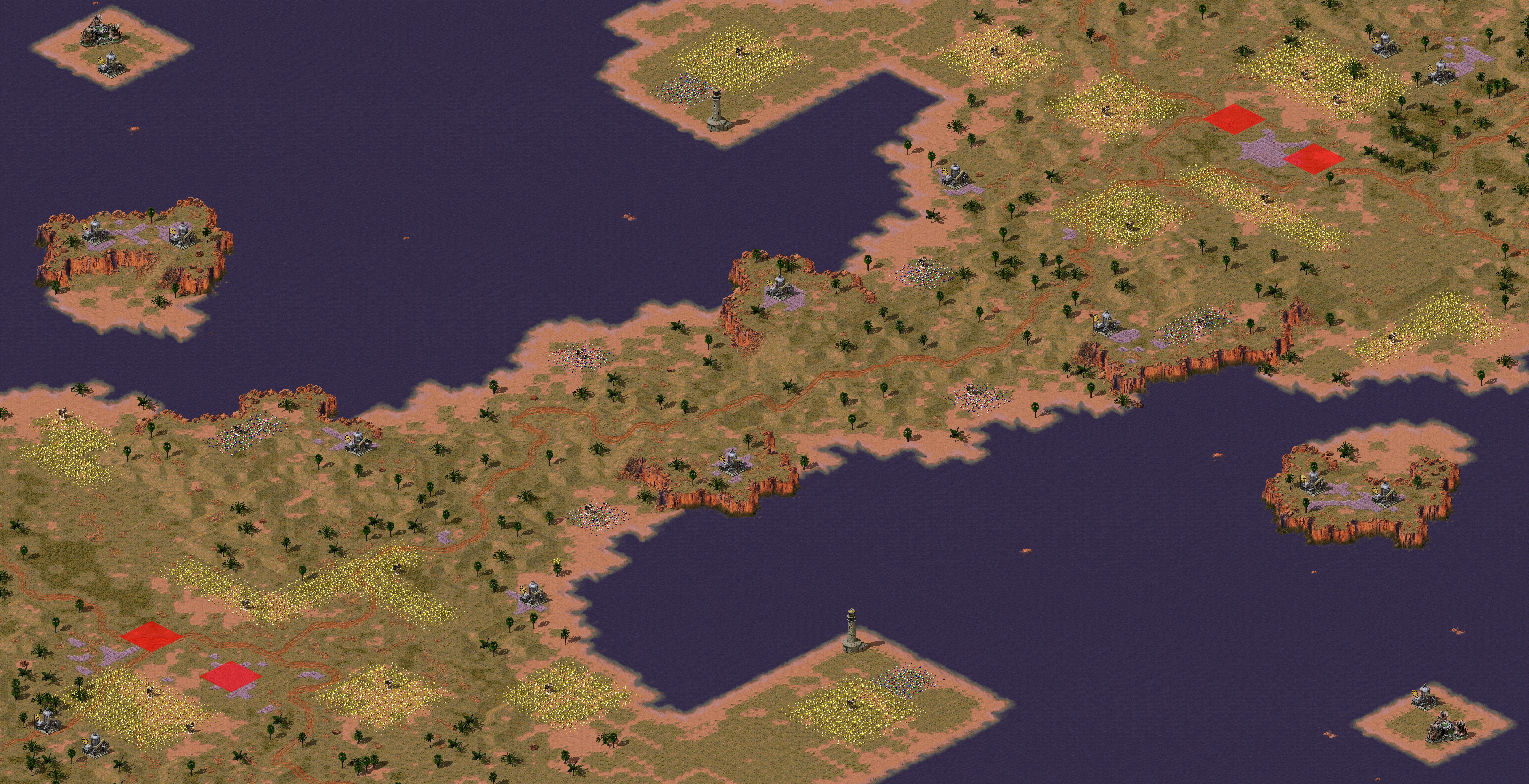 Rendered map: Isthmus Community 2v2