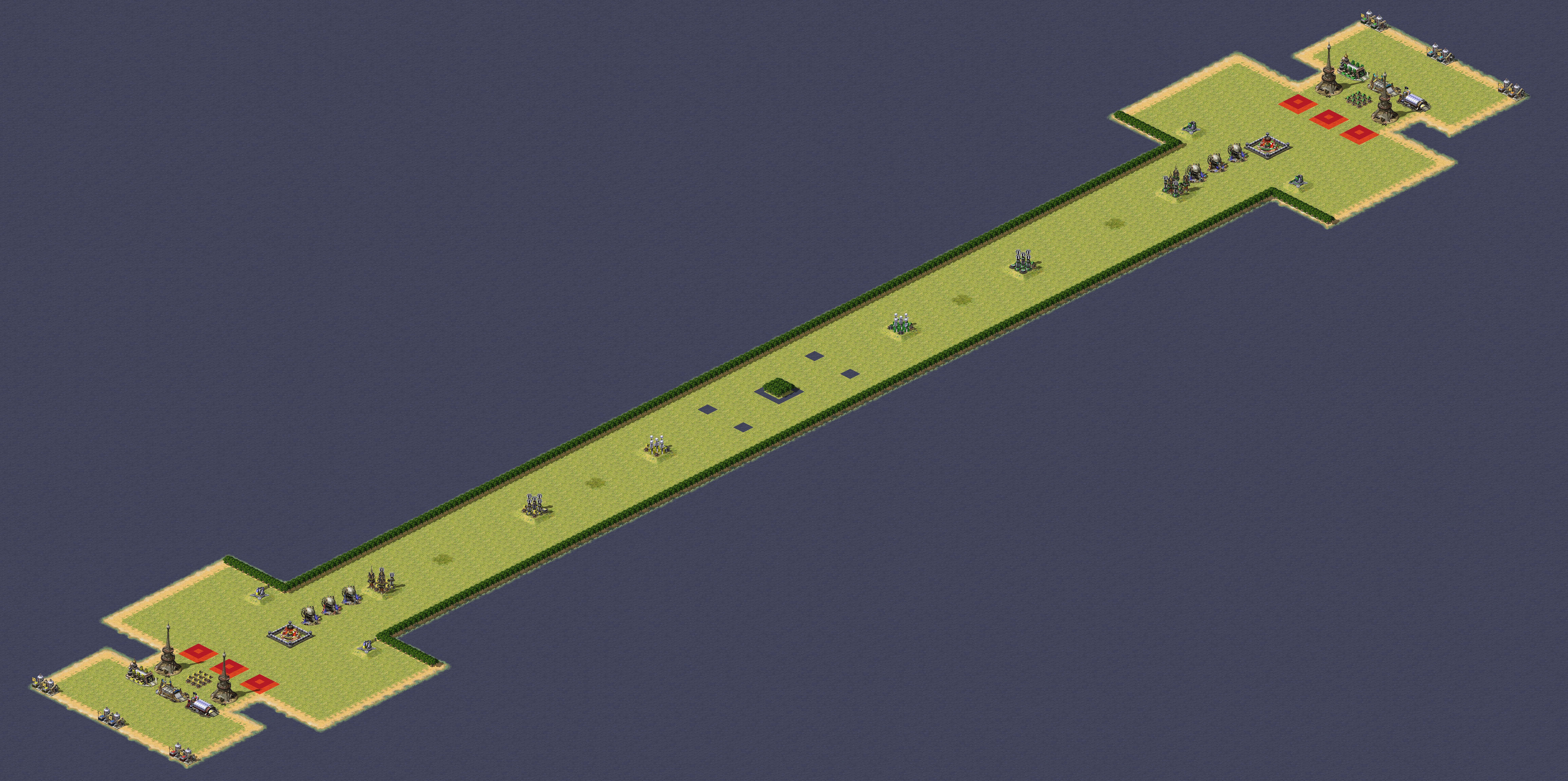 Rendered map: Three Kingdoms (3v3)