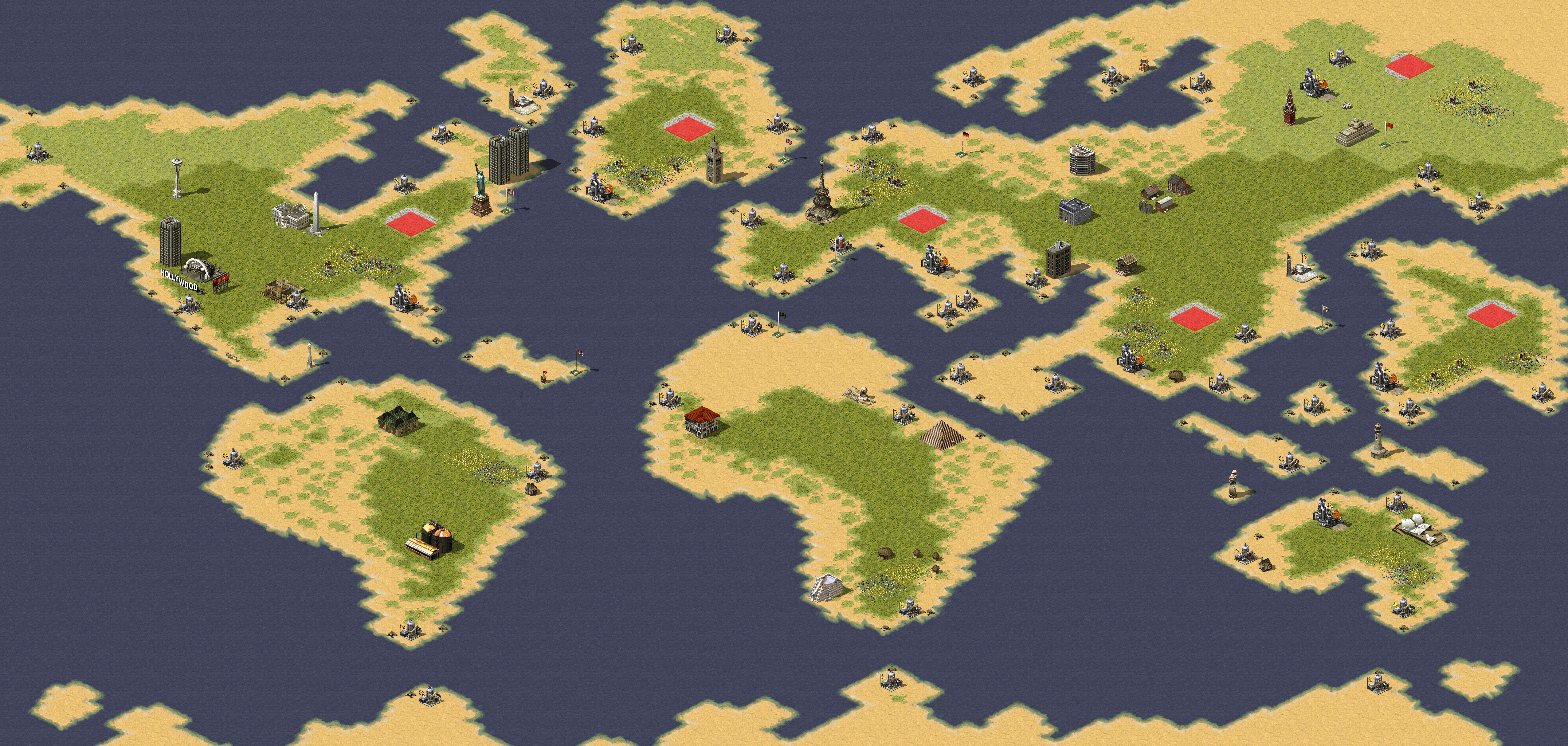 Rendered map: The World
