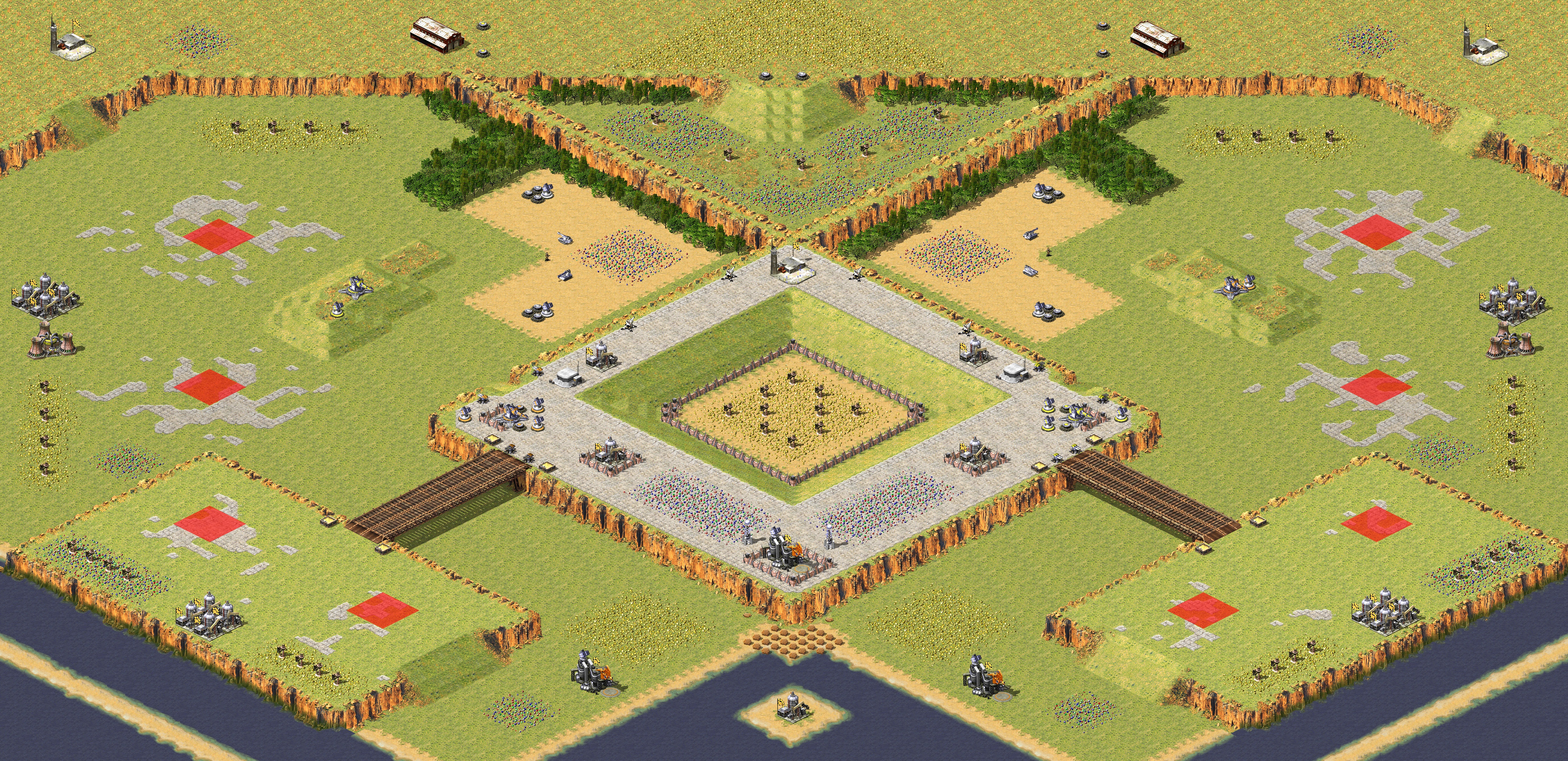 Rendered map: City Siege 4v4