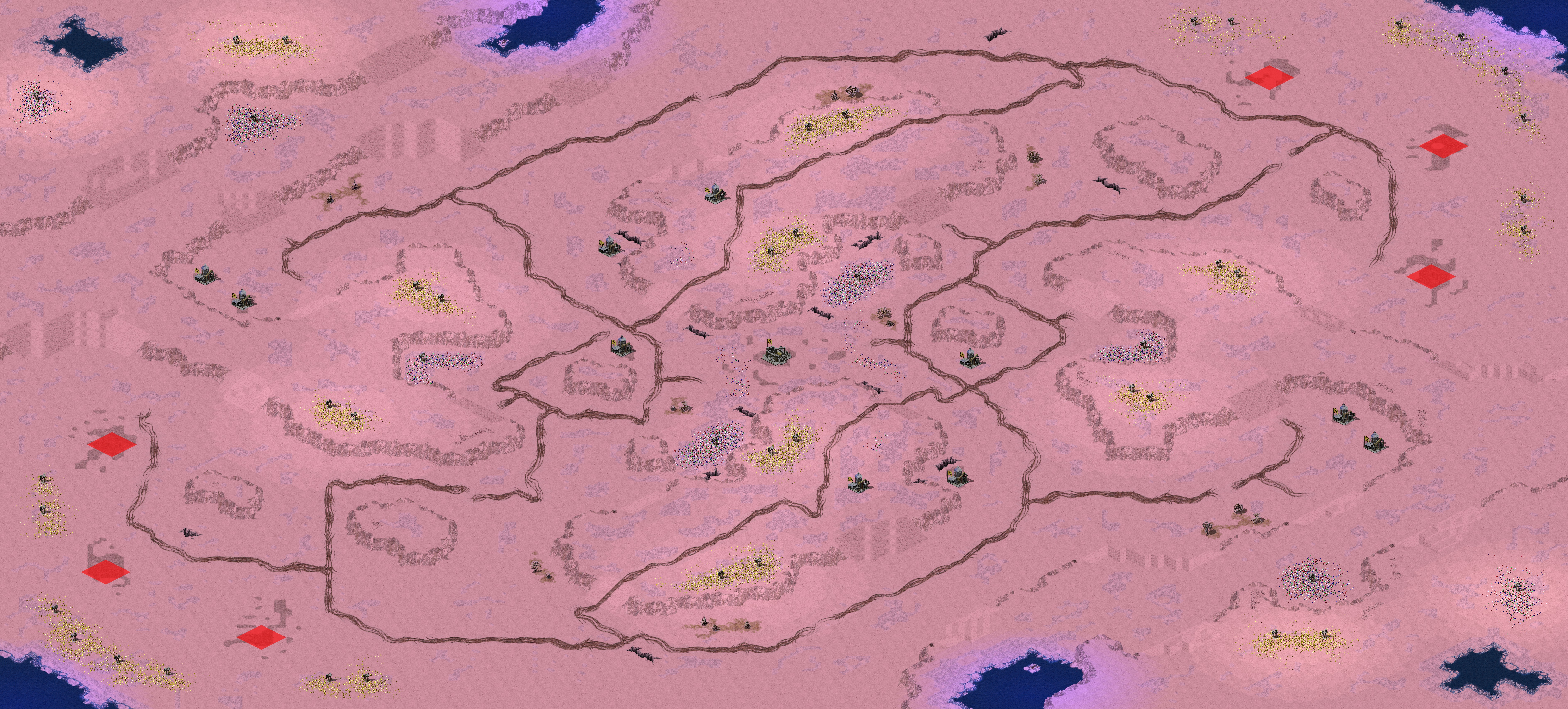 Rendered map: Glacial Alleys