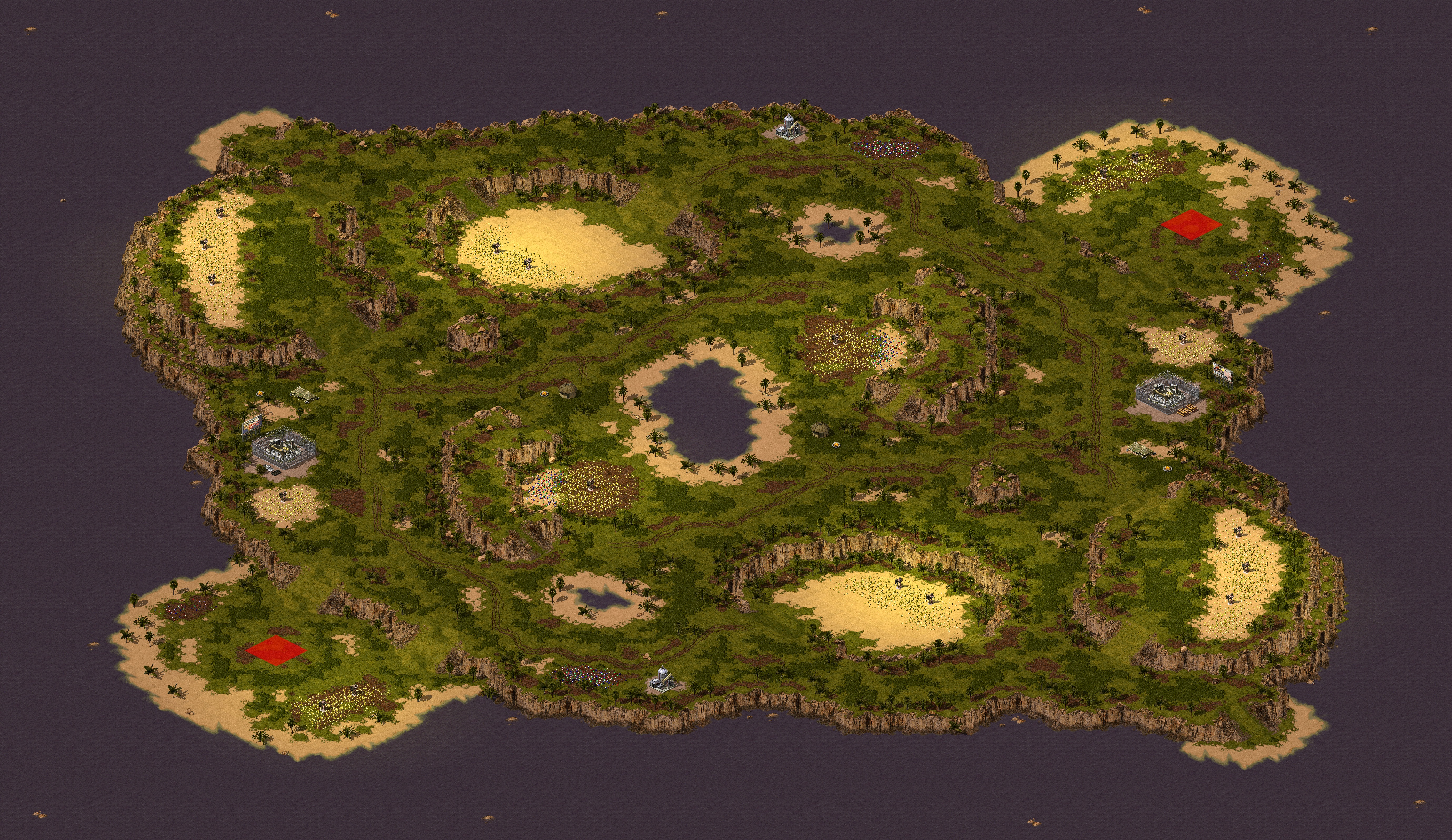 Rendered map: Oasis Trouble
