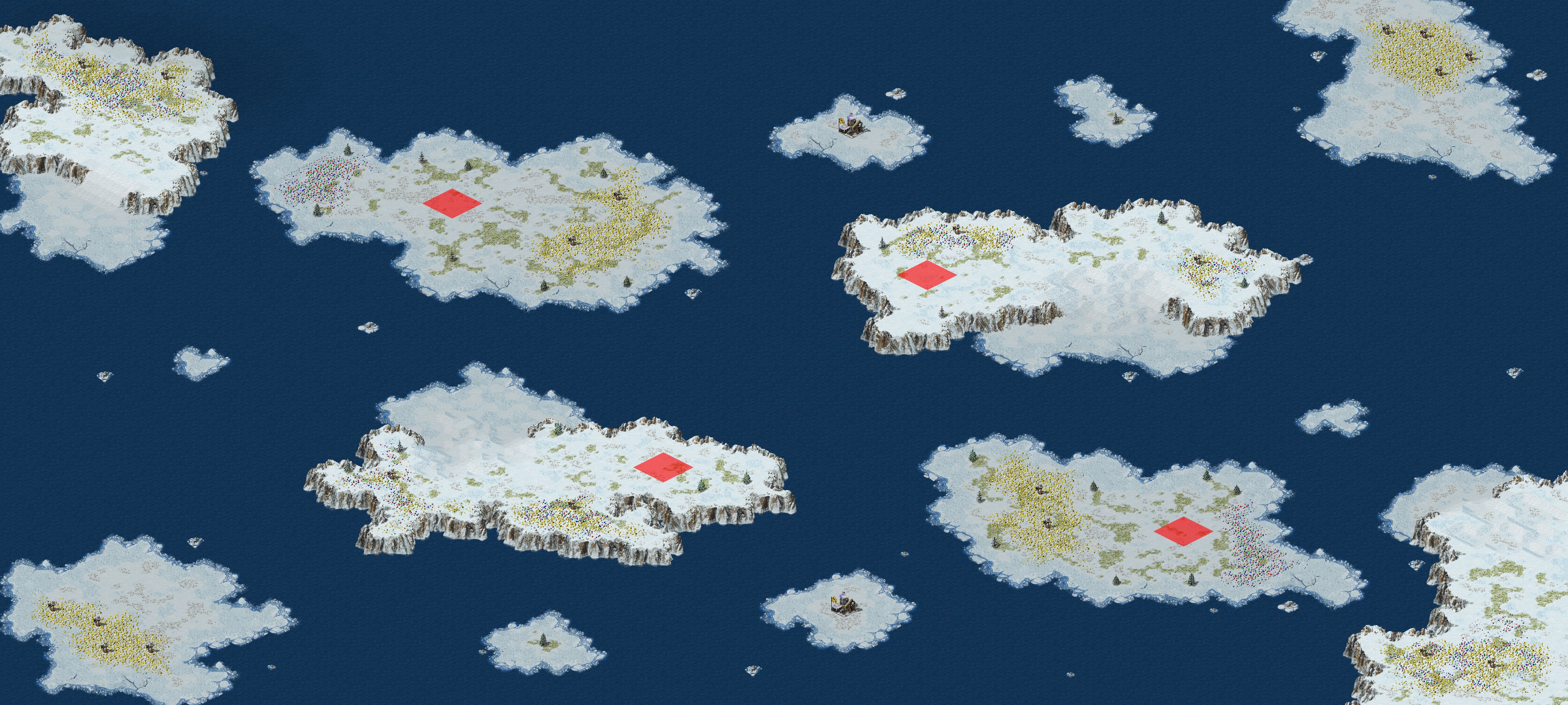 Rendered map: Aleutian Islands