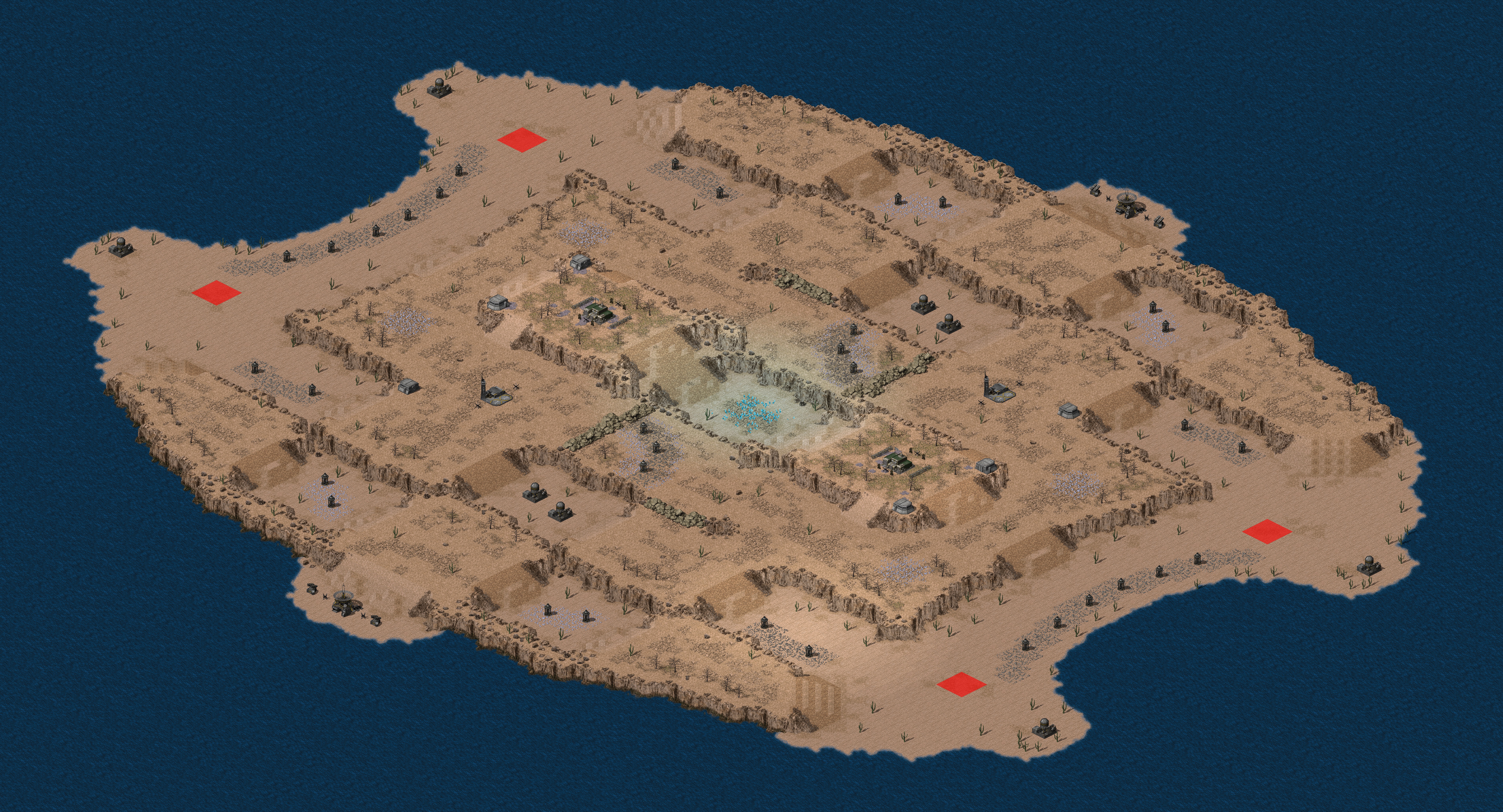 Rendered map: Shifting Sands