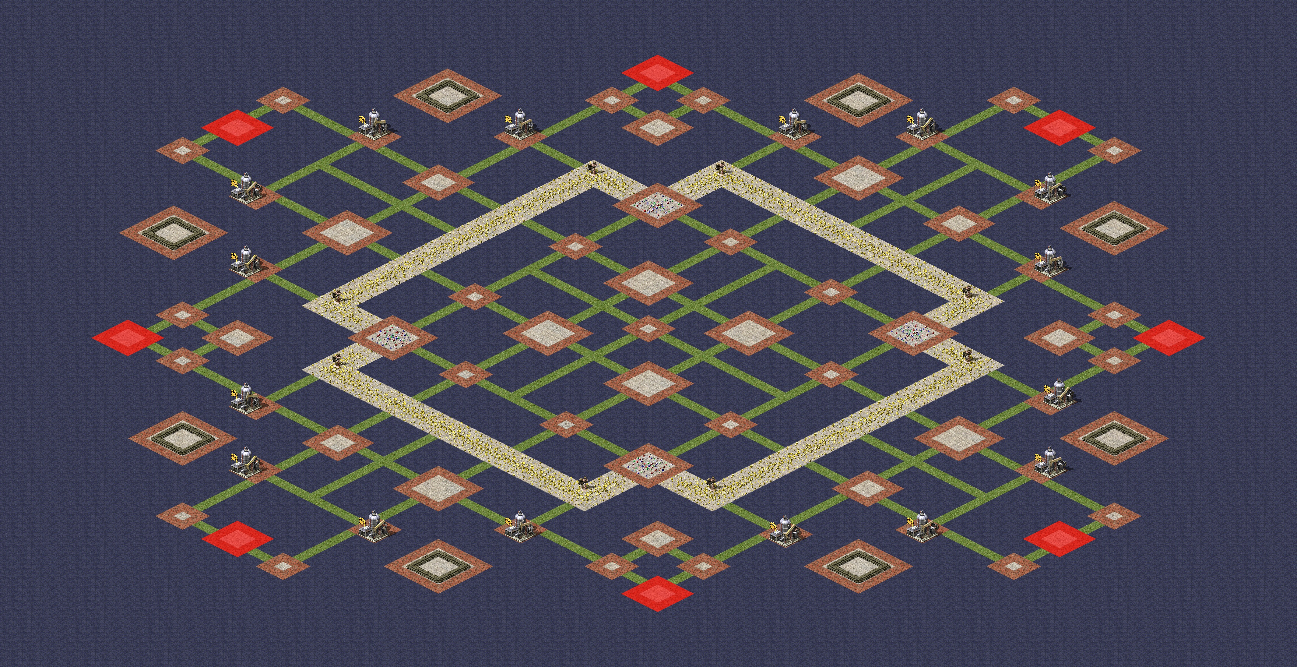 Rendered map: Artificial Island Flags