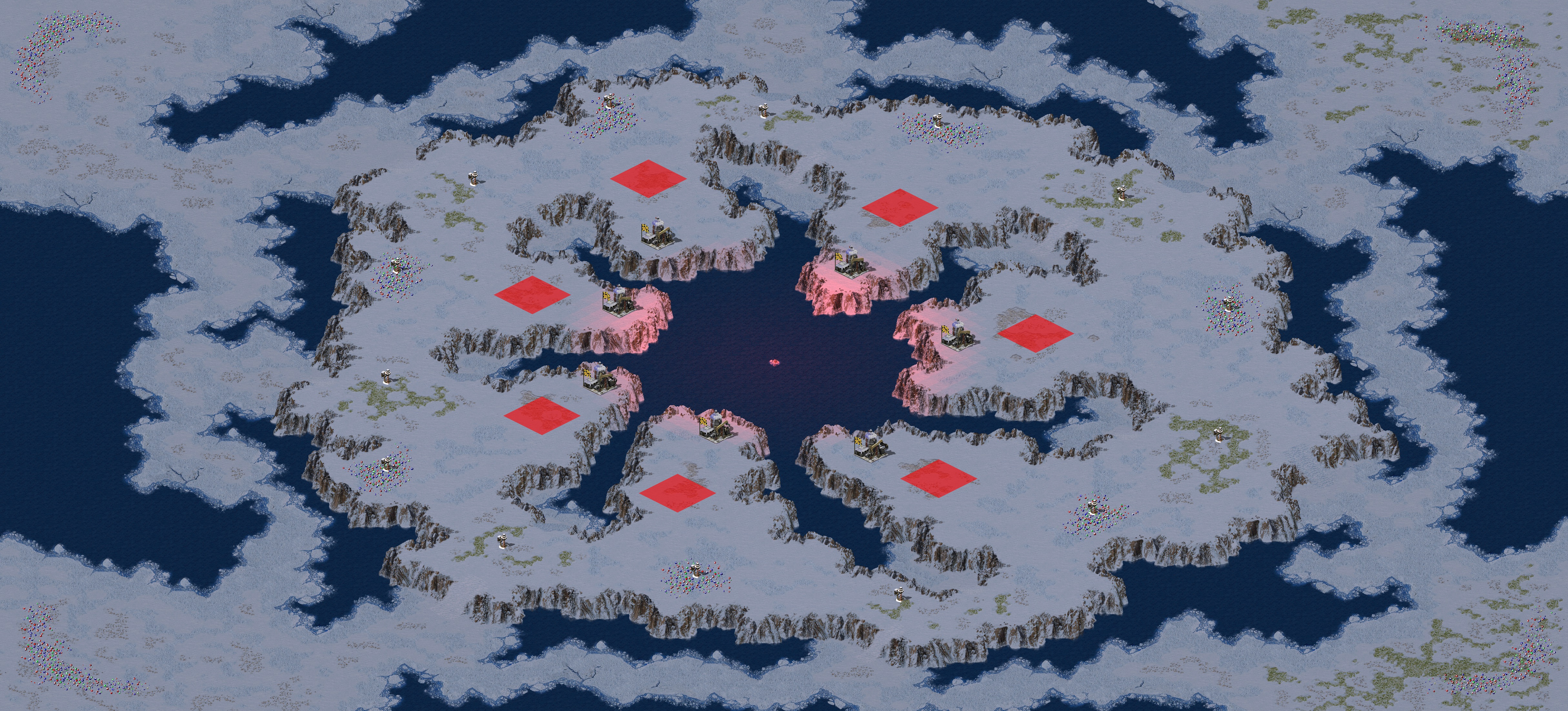 Rendered map: cliff