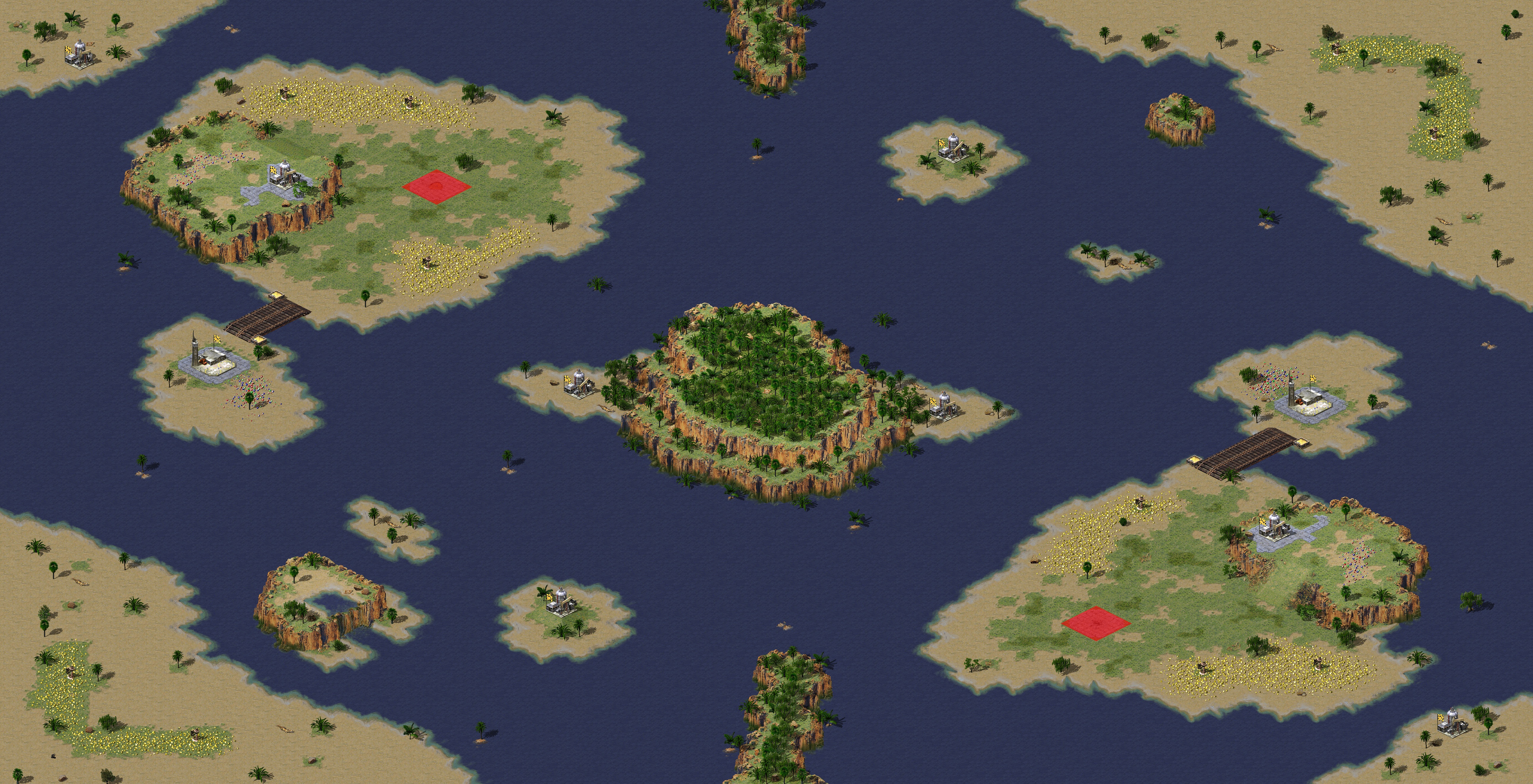 Rendered map: 印度尼西亚海战版 - 赛事专用