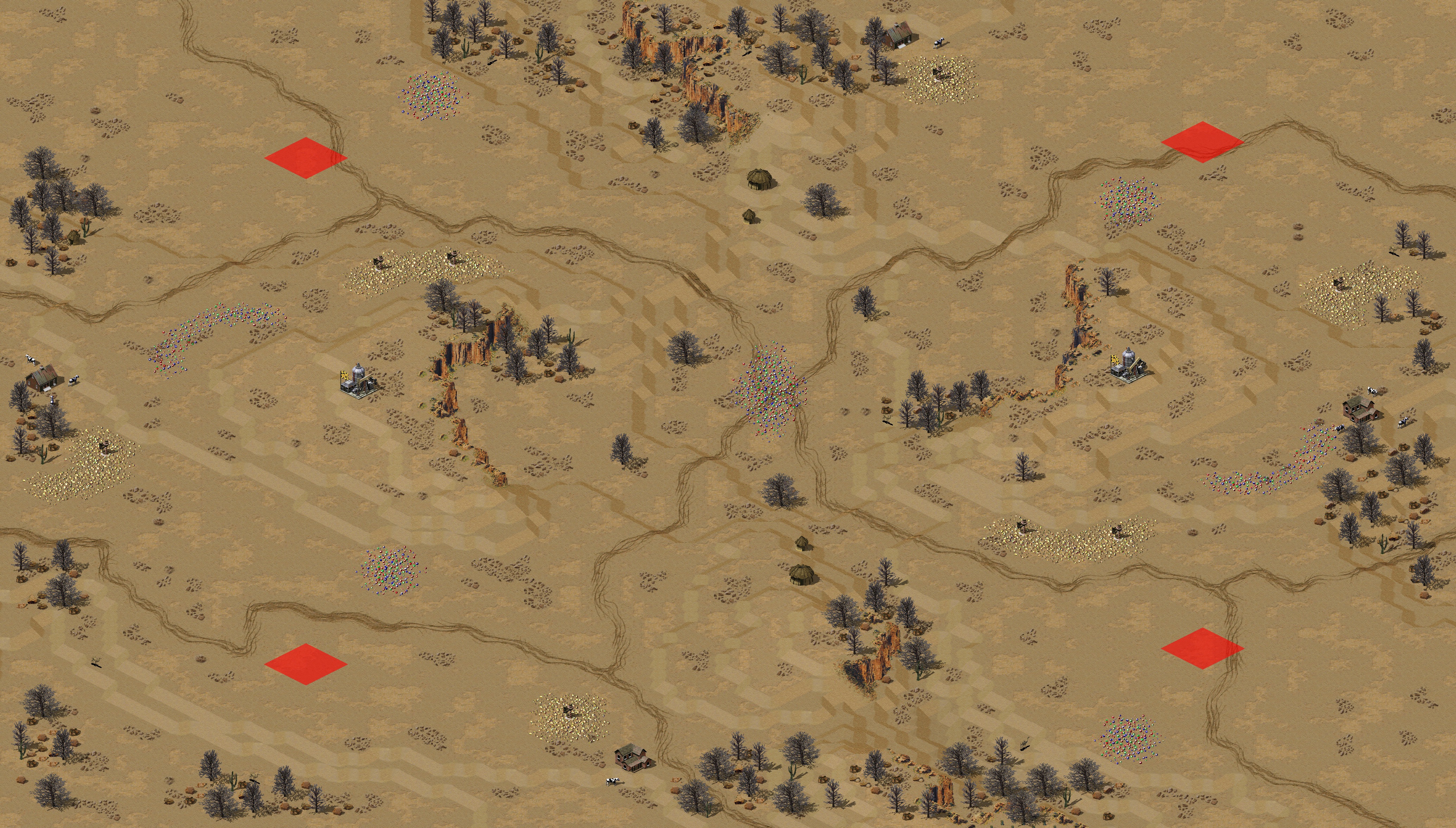 Rendered map: Wasteland