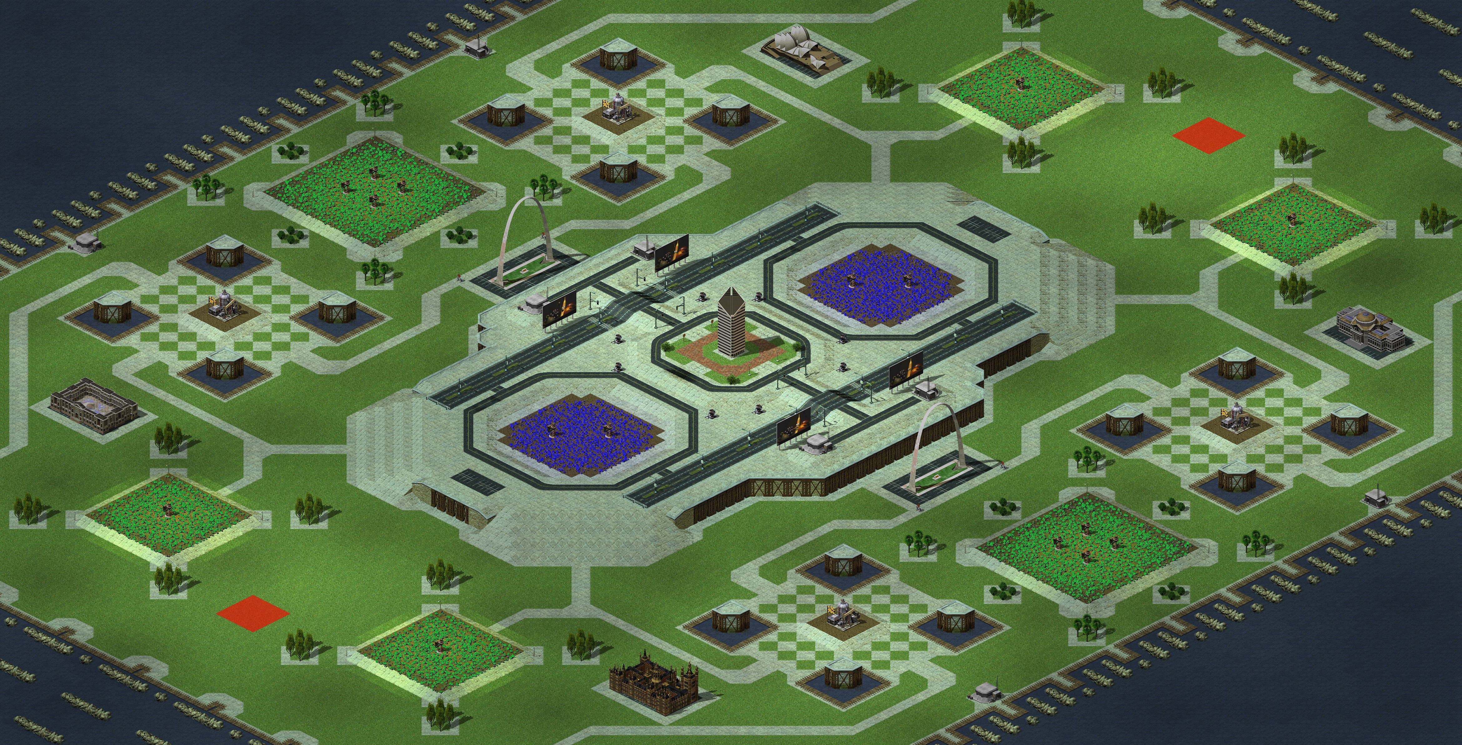 Rendered map: Tournament Tower Redux