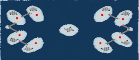 Rendered preview of Butterfly Island 4v4 Center