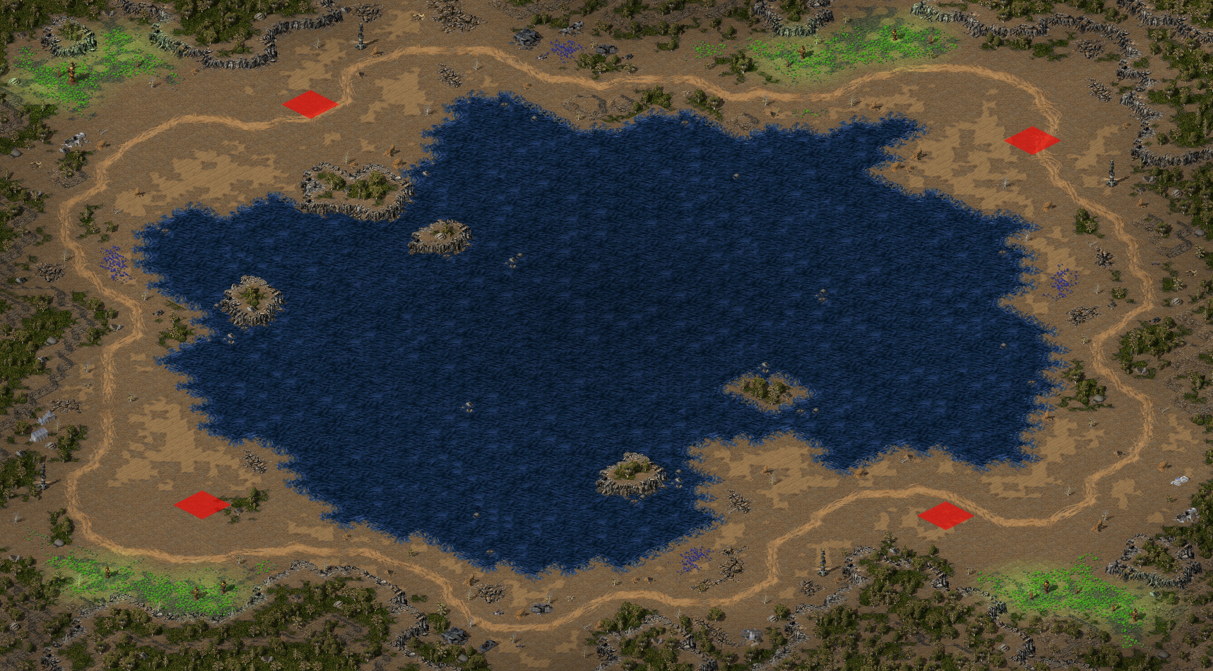 Rendered map: longshore lake