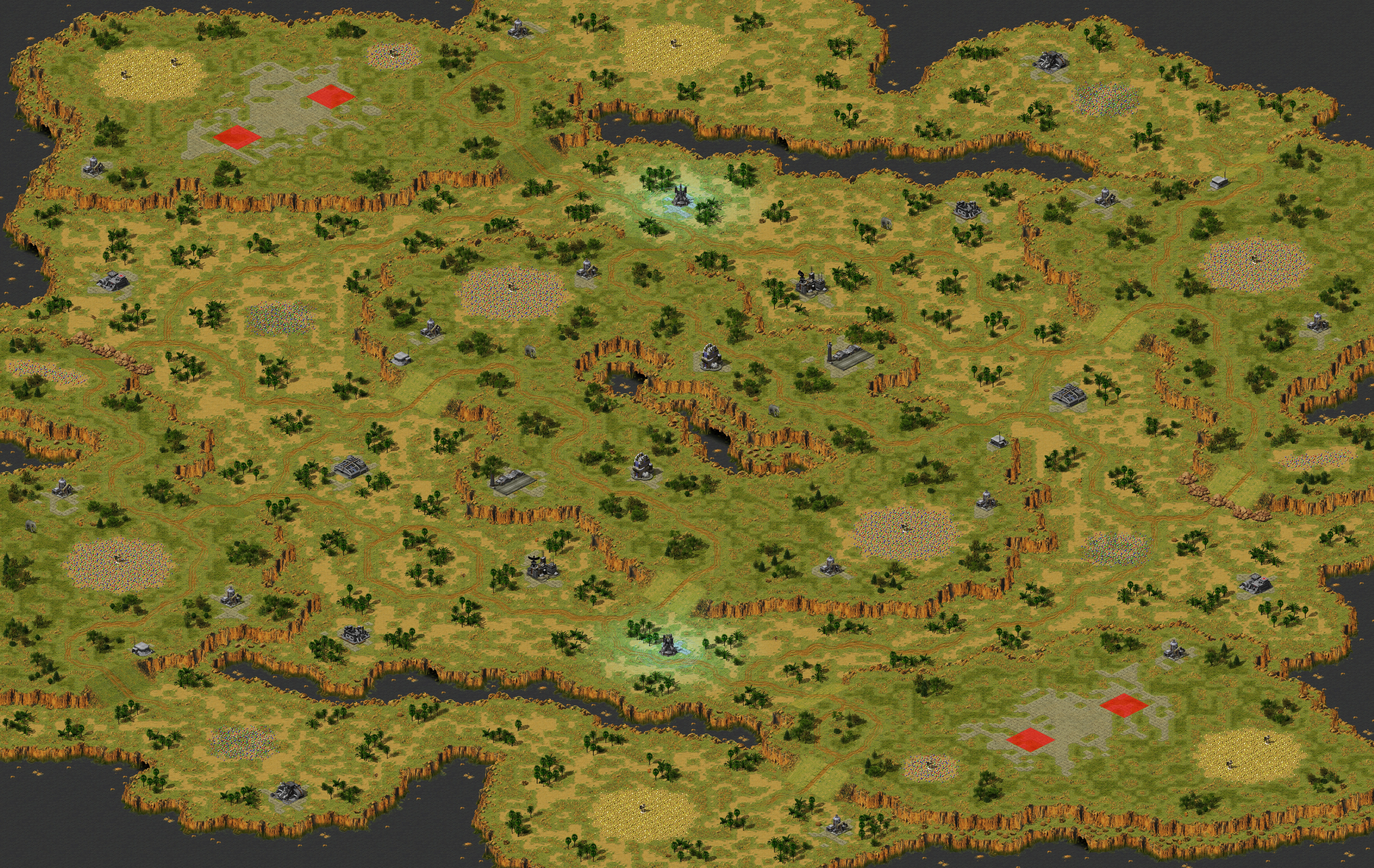 Rendered map: Jungle Basin Redux