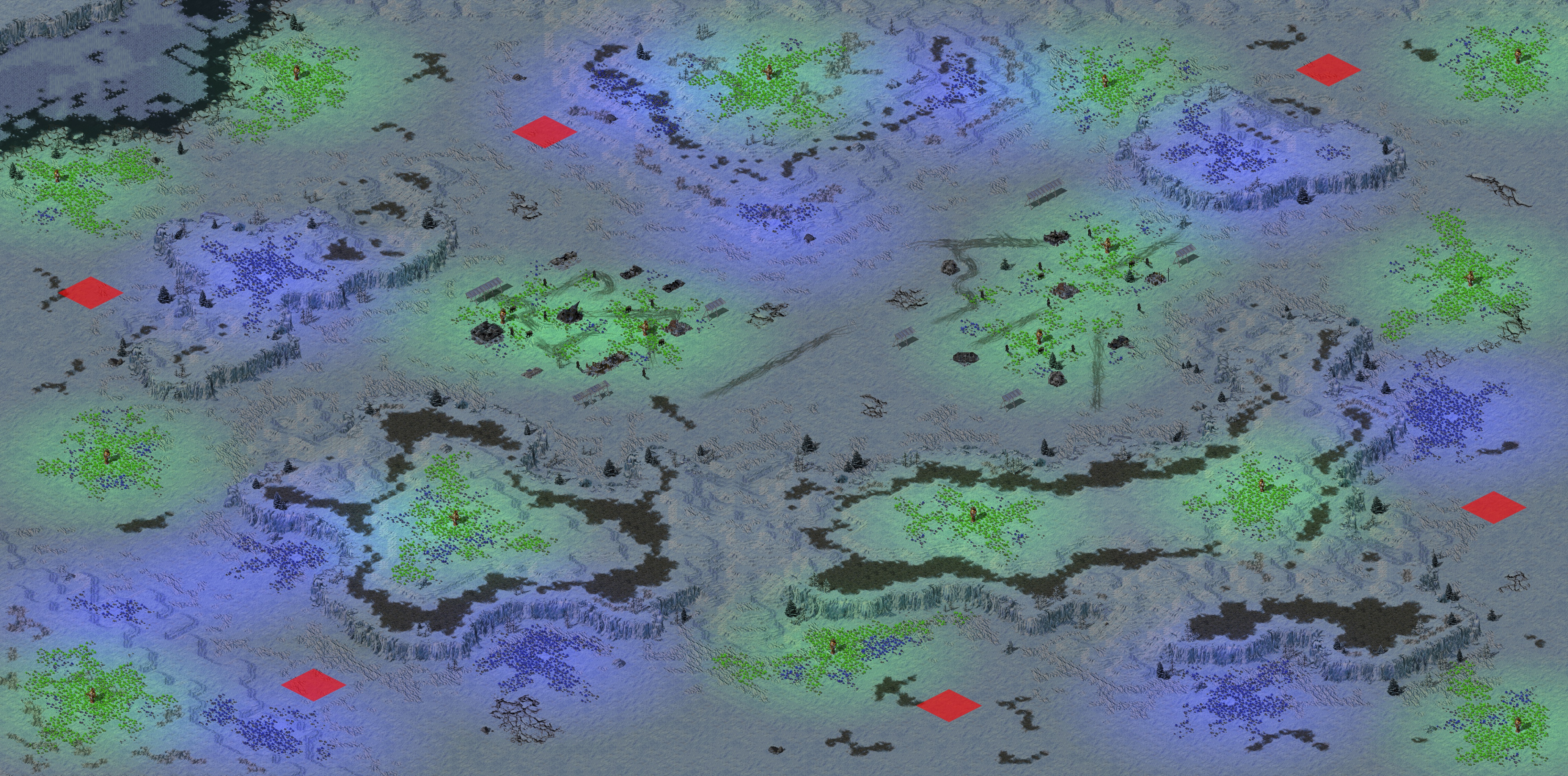Rendered map: No where to run