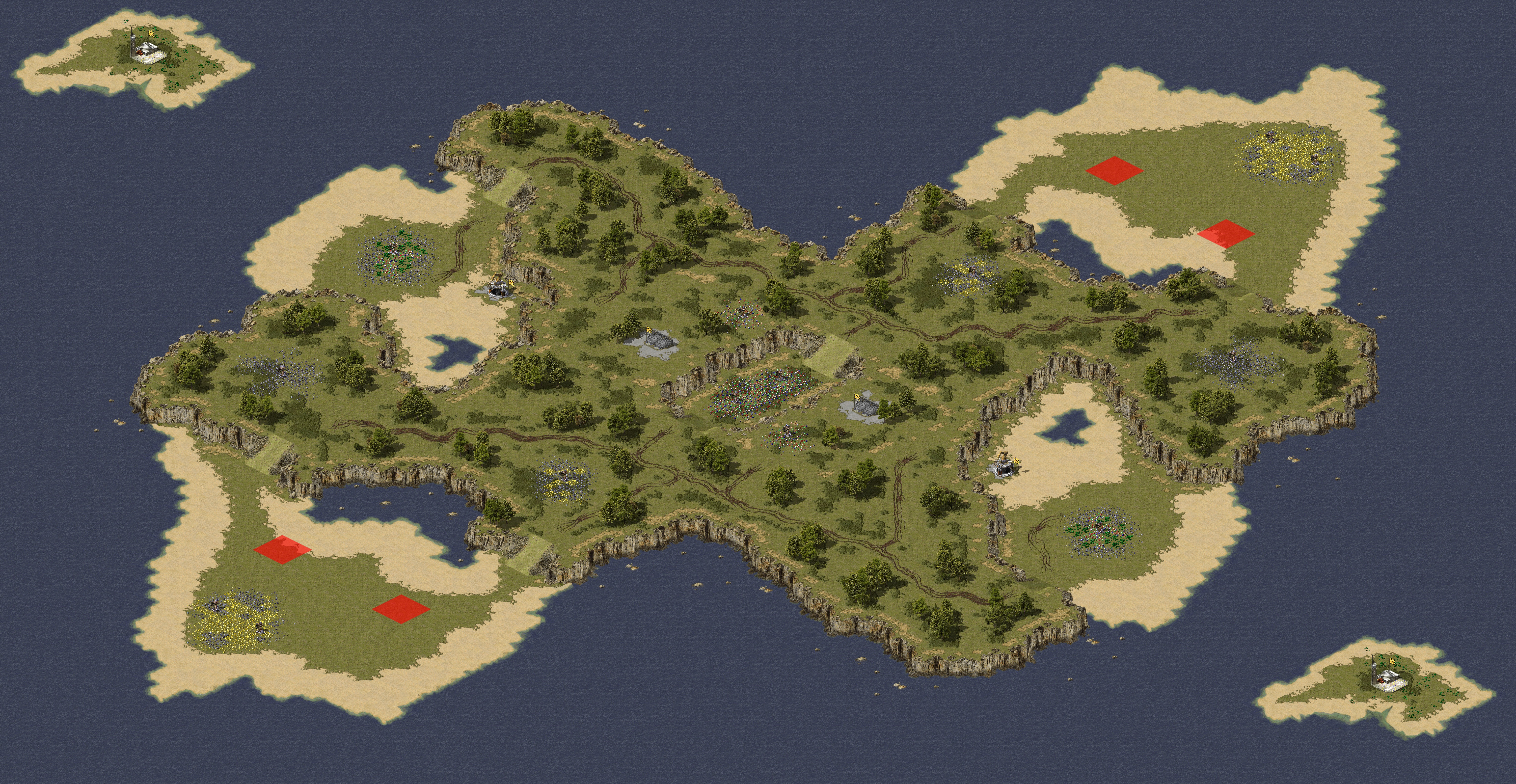 Rendered map: Blistering Sands