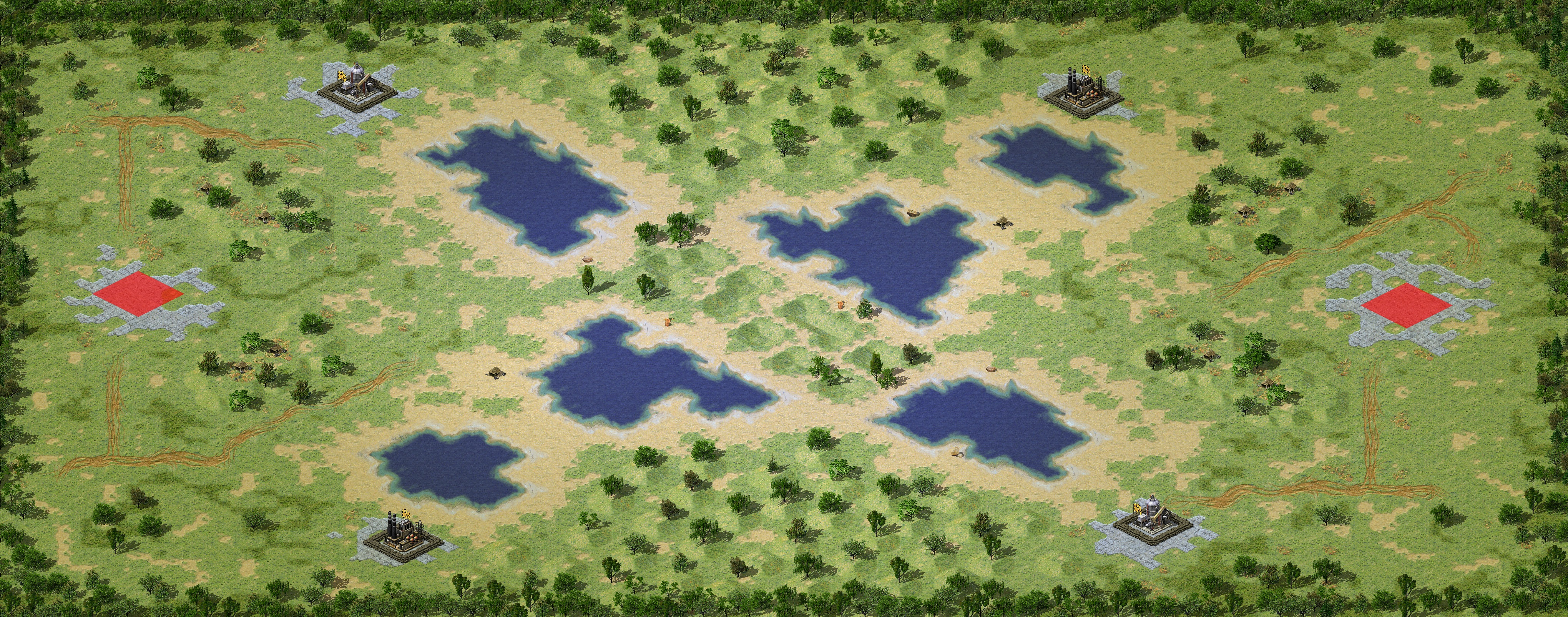 Rendered map: The Path More Traveled Blitz 1v1