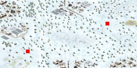 Rendered preview of Crashed Snowy Village