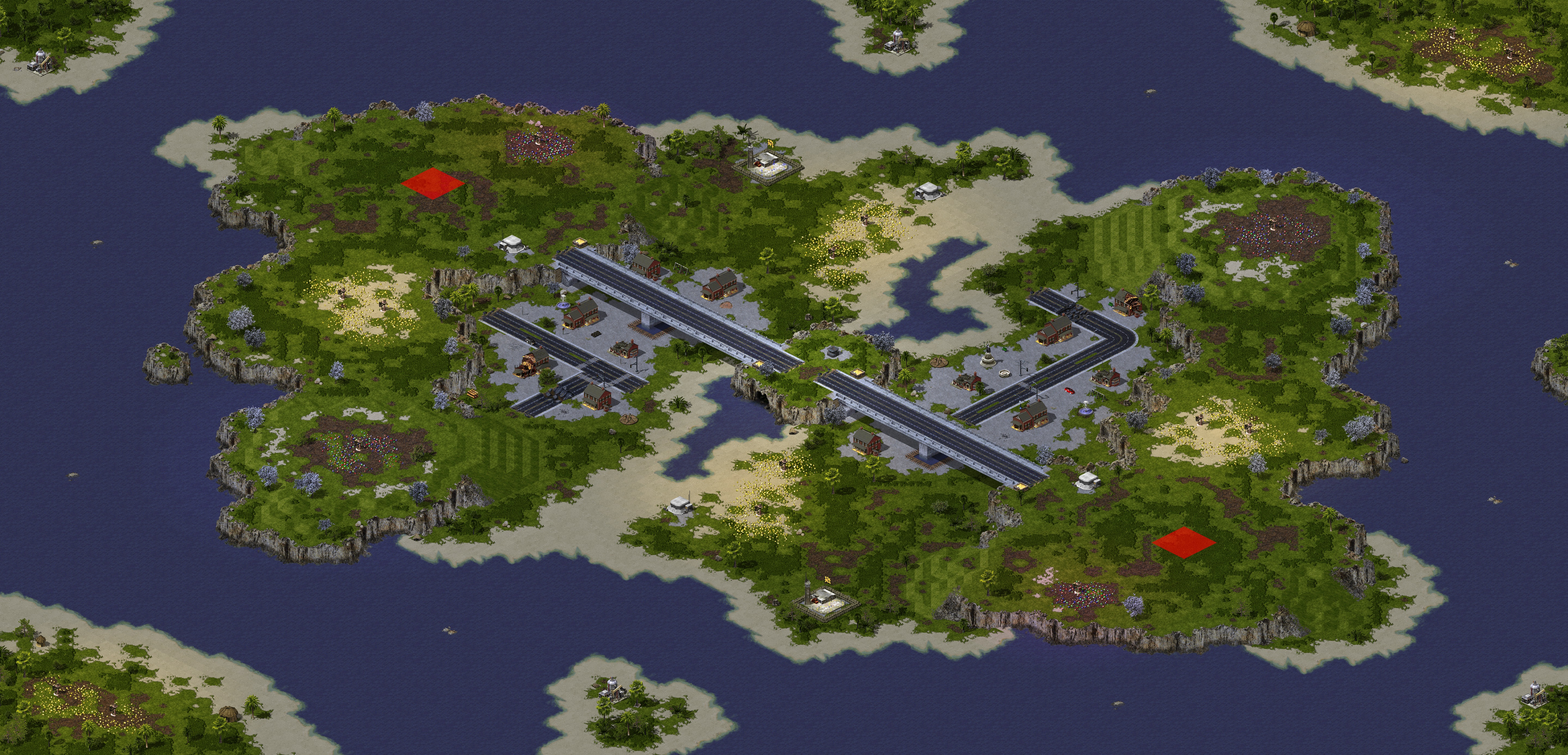 Rendered map: Delta City