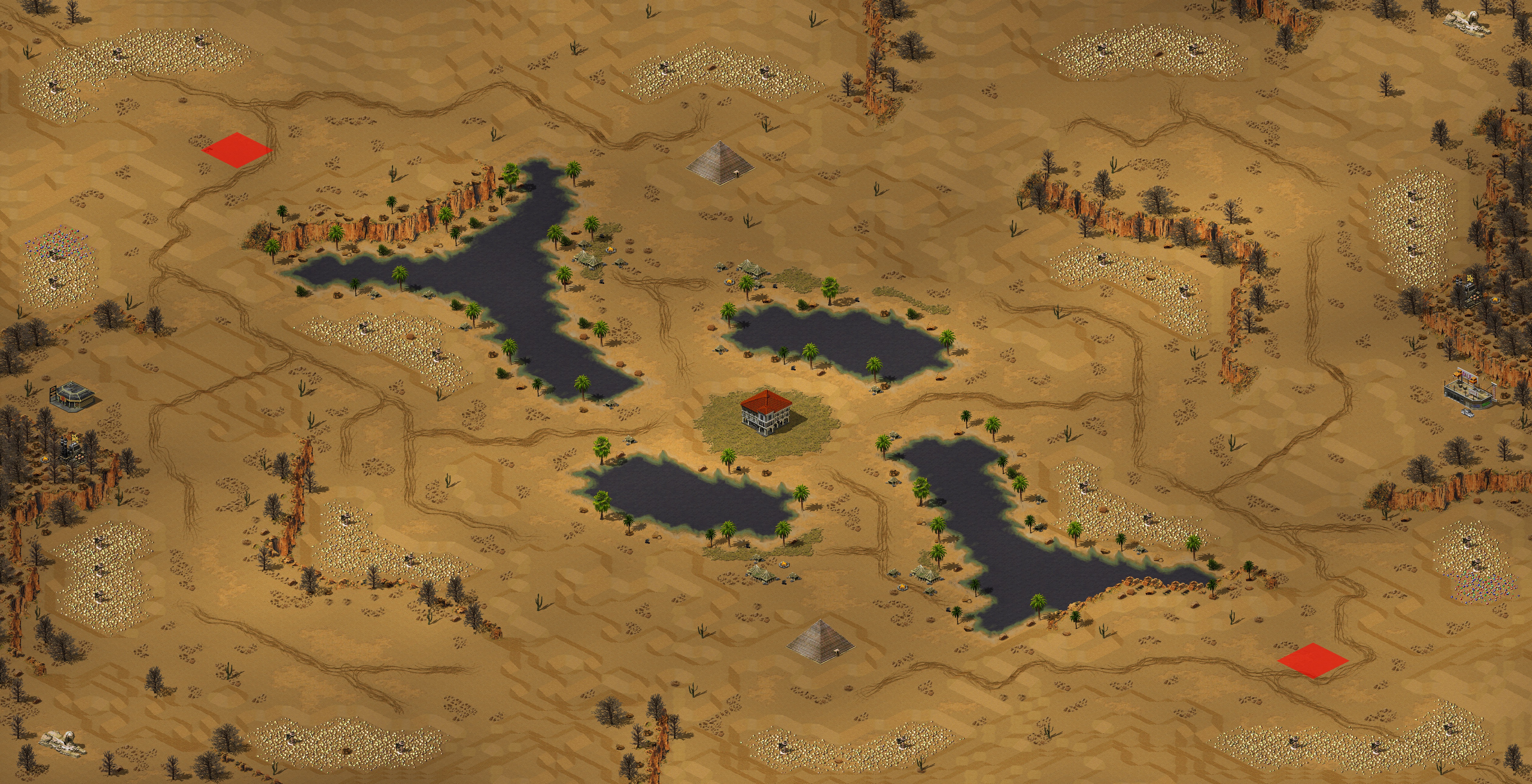 Rendered map: 阿拉伯绿洲LE-尤复天梯