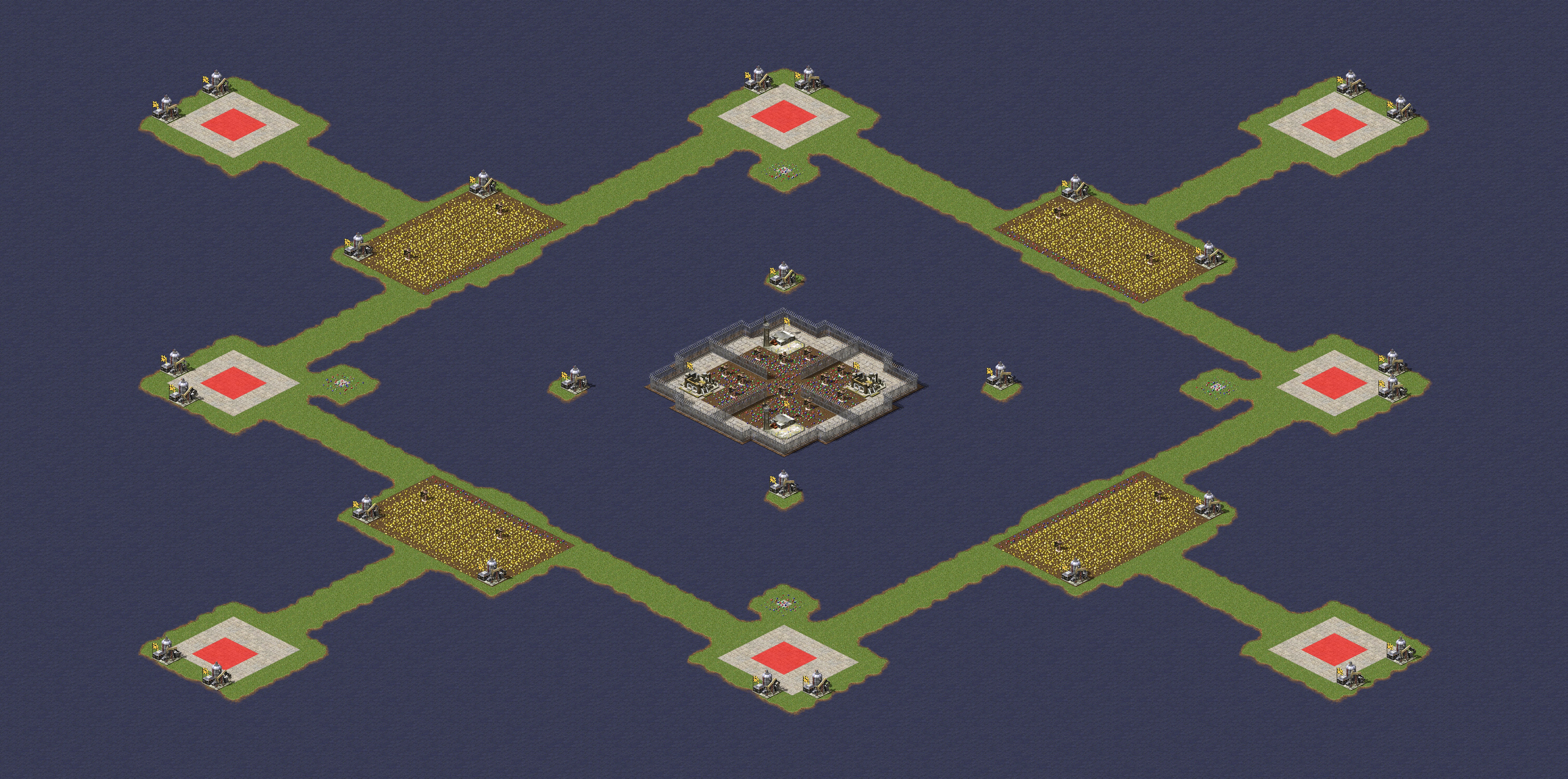 Rendered map: Central Axis Resource Island