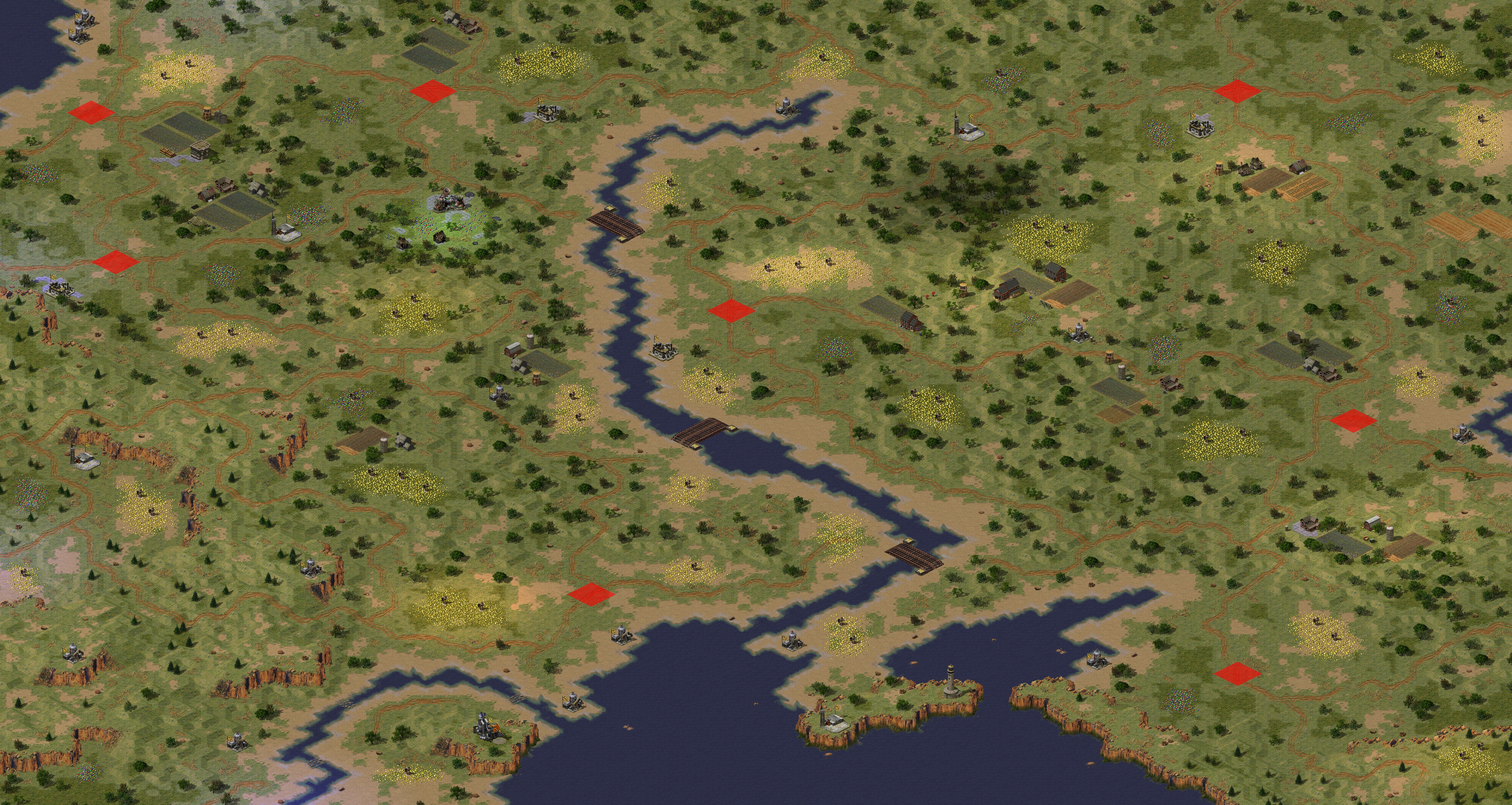 Rendered map: Real World Dnieper River