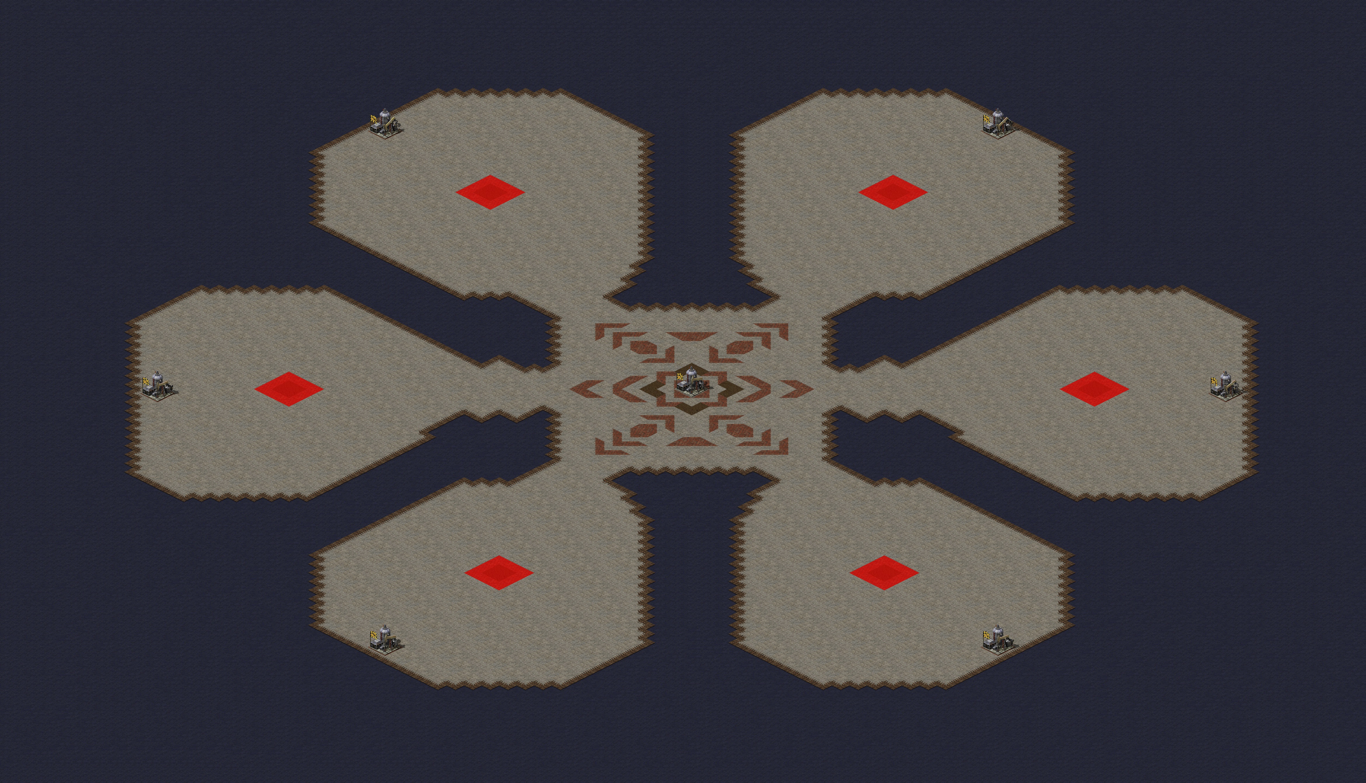 Rendered map: Multi MCV & Oil in Corners