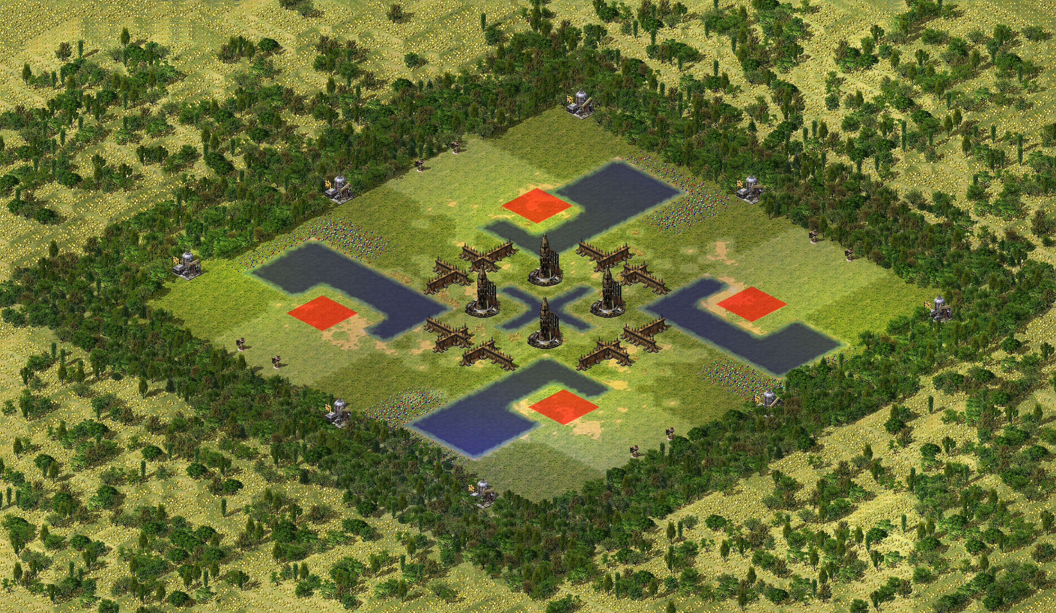 Rendered map: Biochem Cow Battle (Forest Patch)