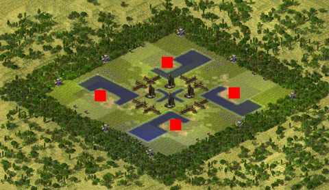 Rendered preview of Biochem Cow Battle (Forest Patch)