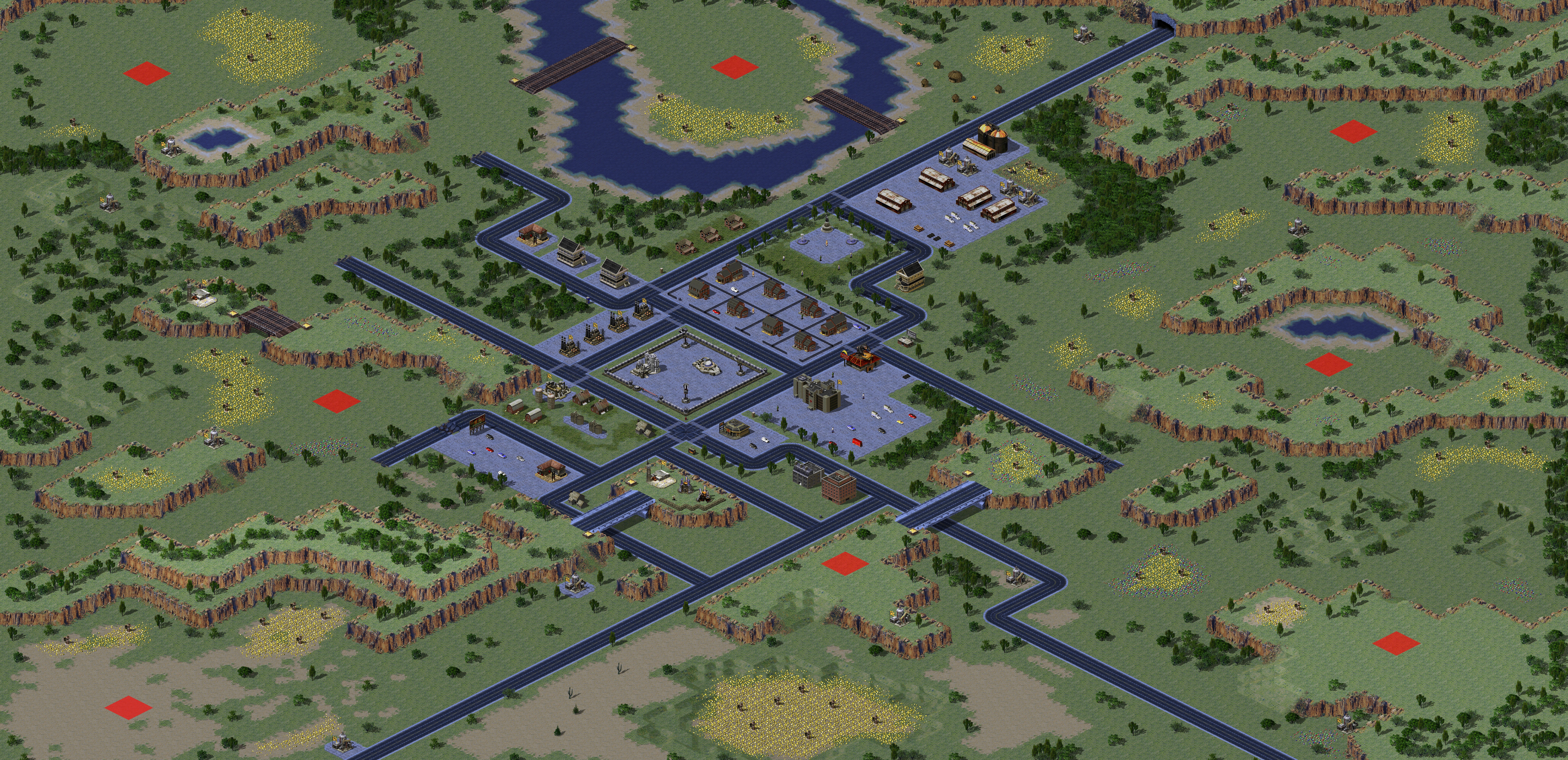 Rendered map: XS Lonely Town