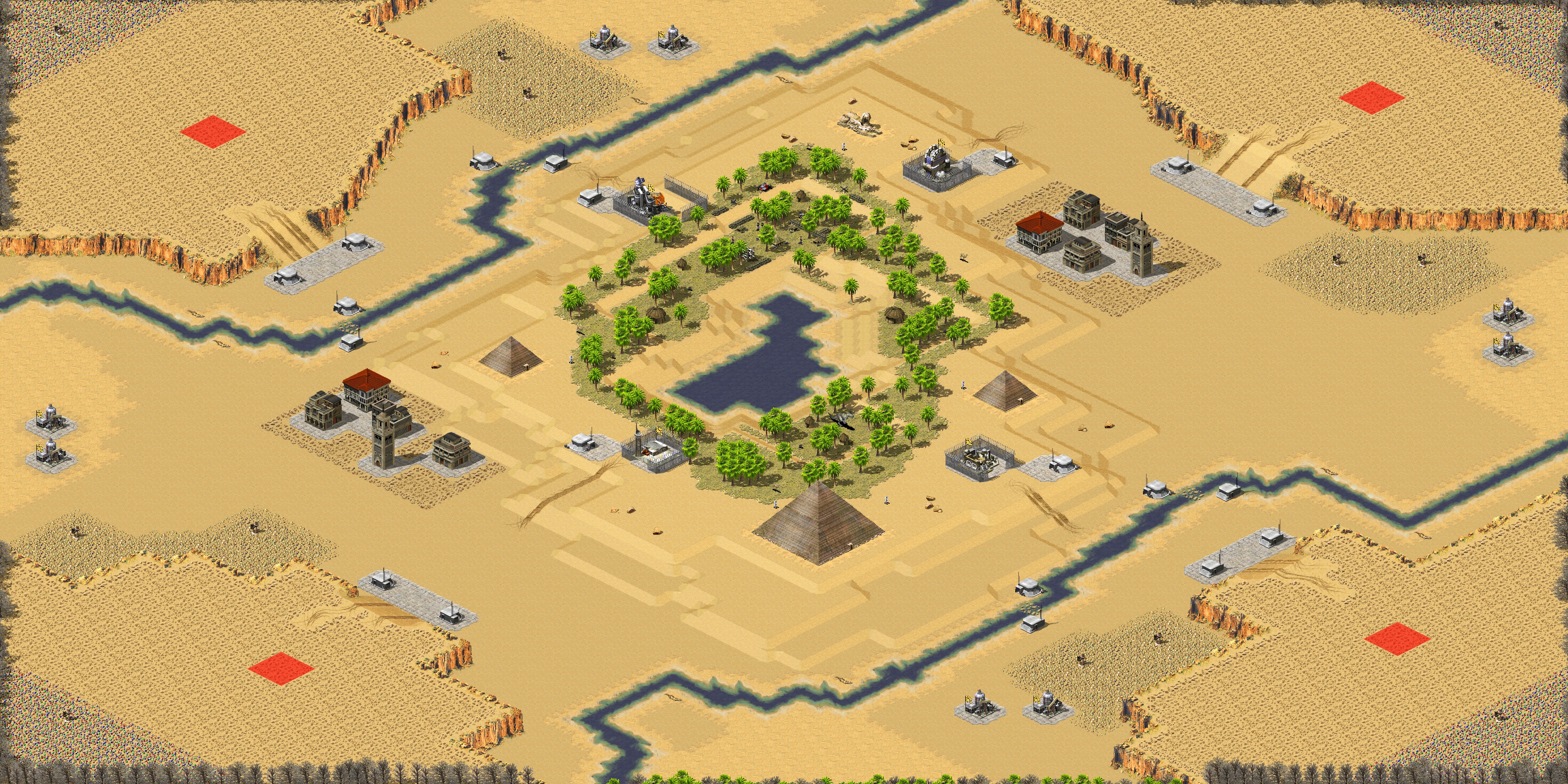 Rendered map: Oasis Wars