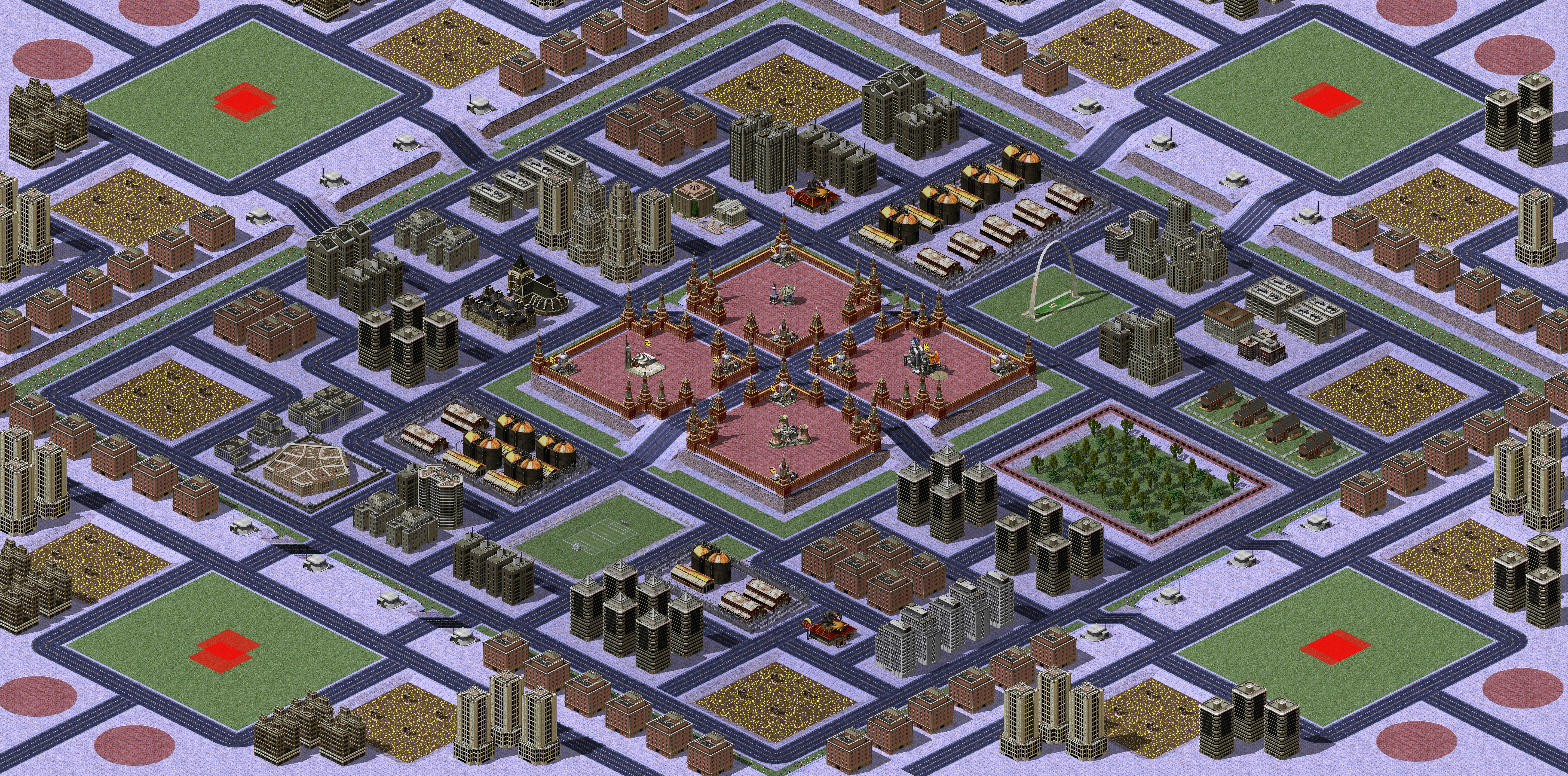 Rendered map: Crossroads