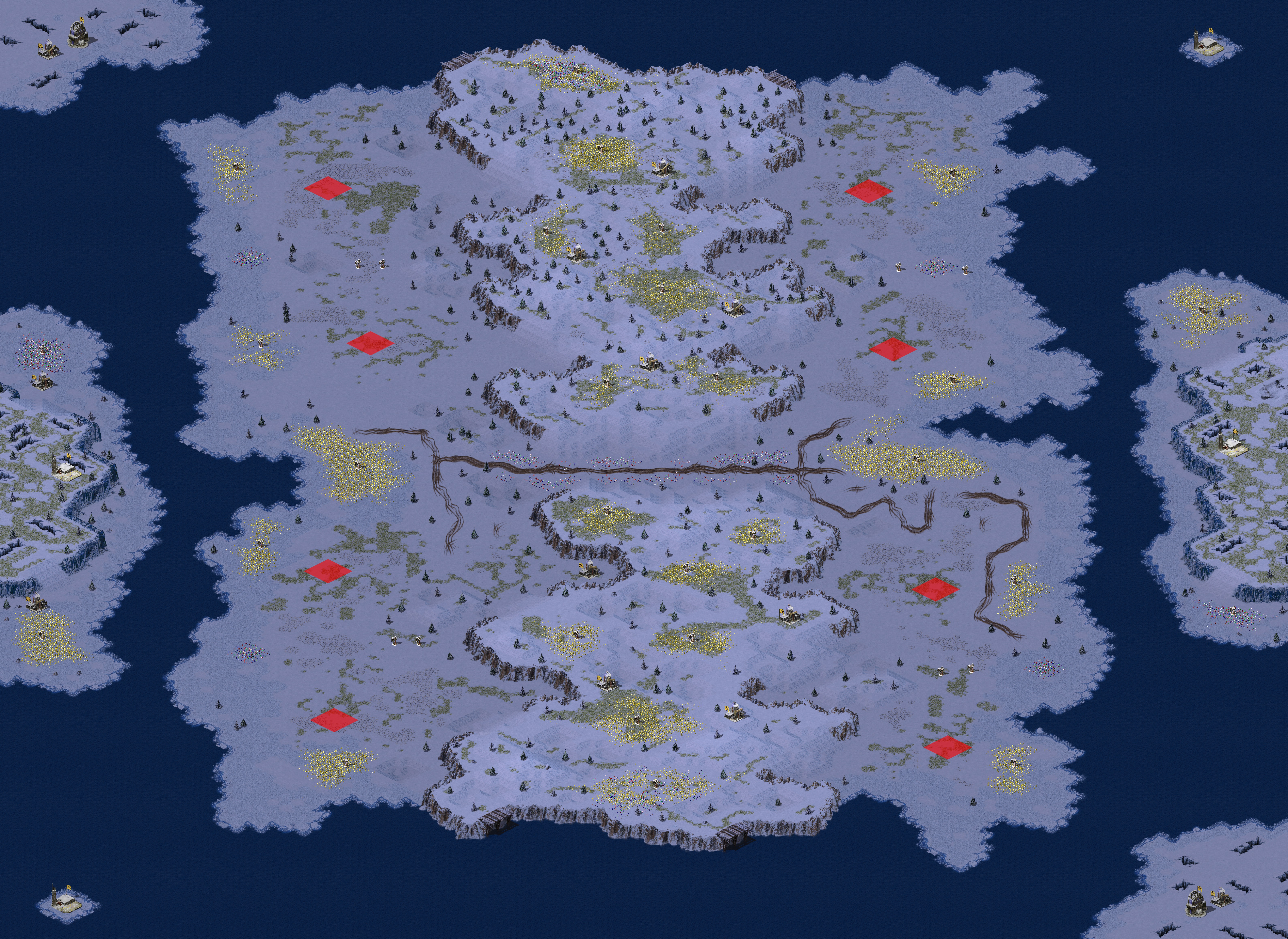 Rendered map: snow snow snow