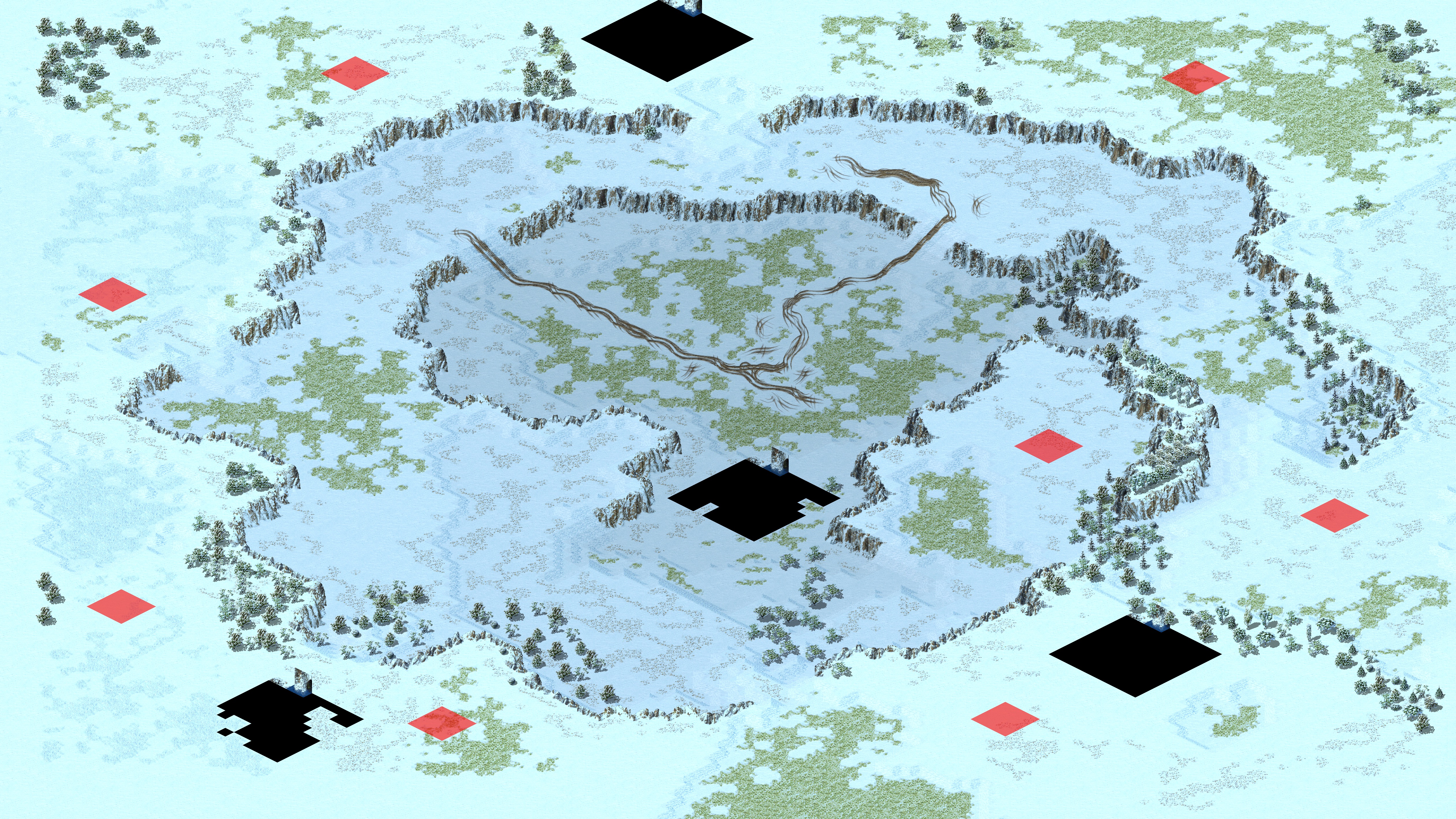 Rendered map: Casual Tank War - Snowy
