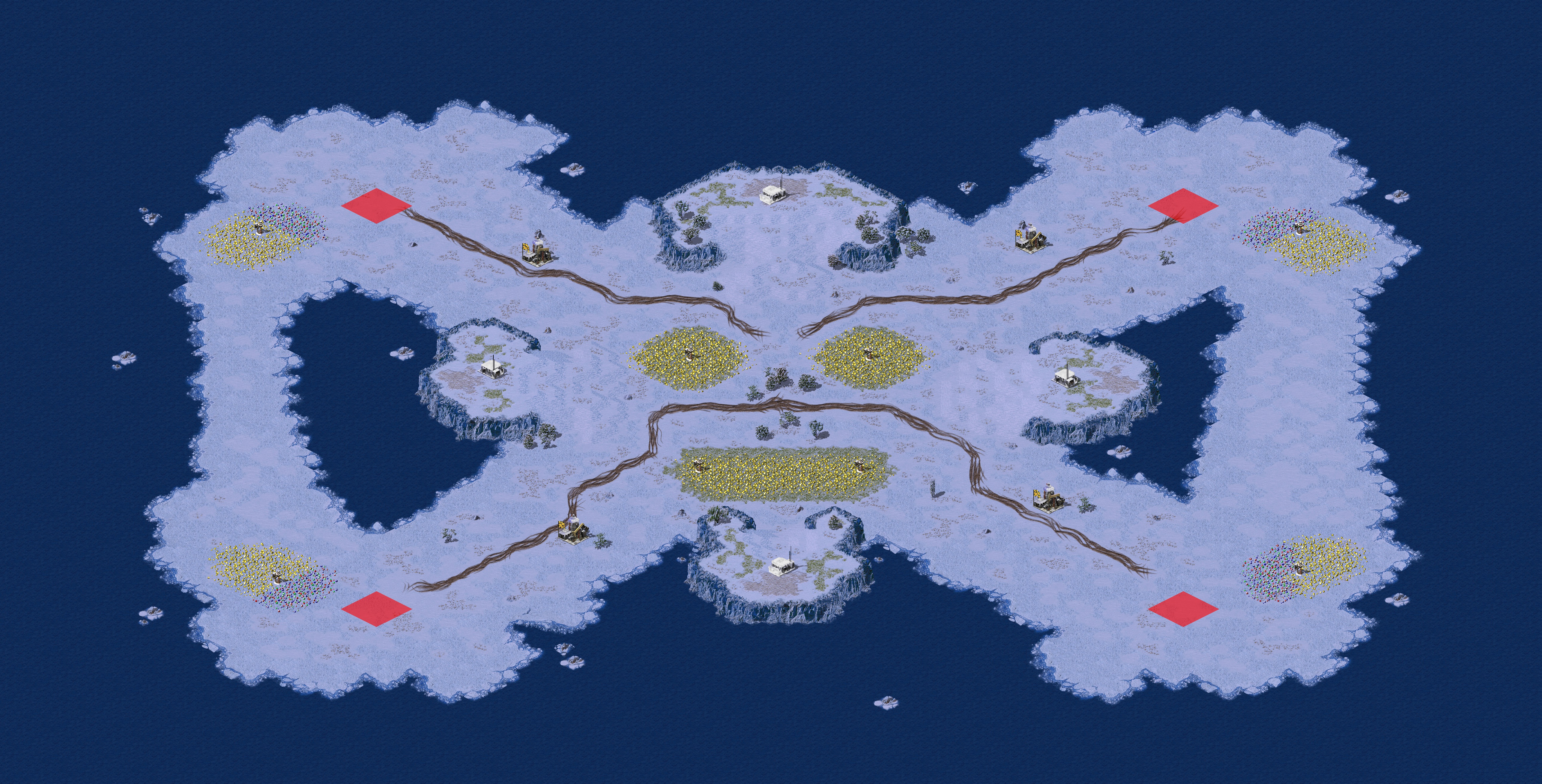 Rendered map: (4) Face Down