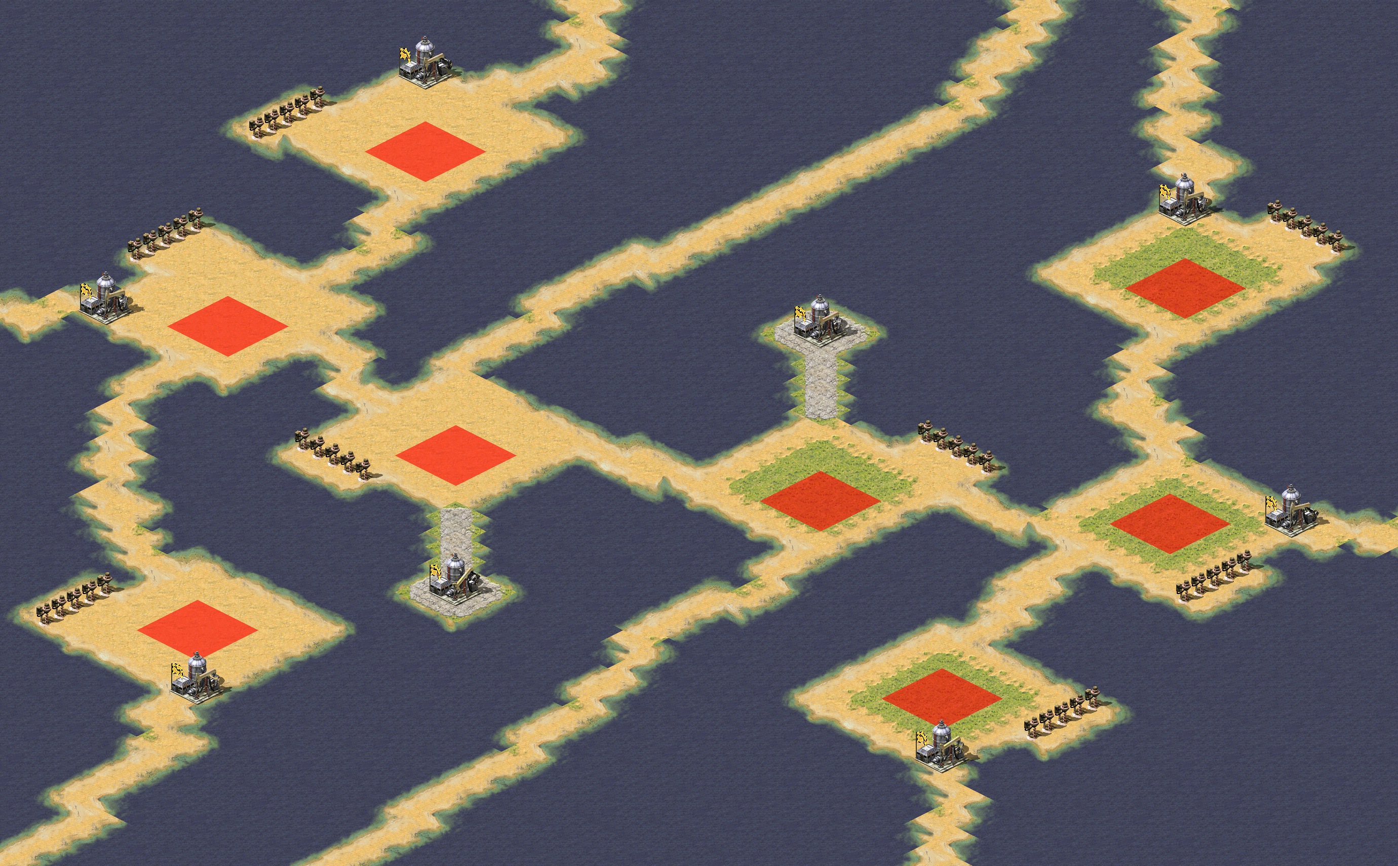 Rendered map: Patch of Land 4v4 Fair Battle